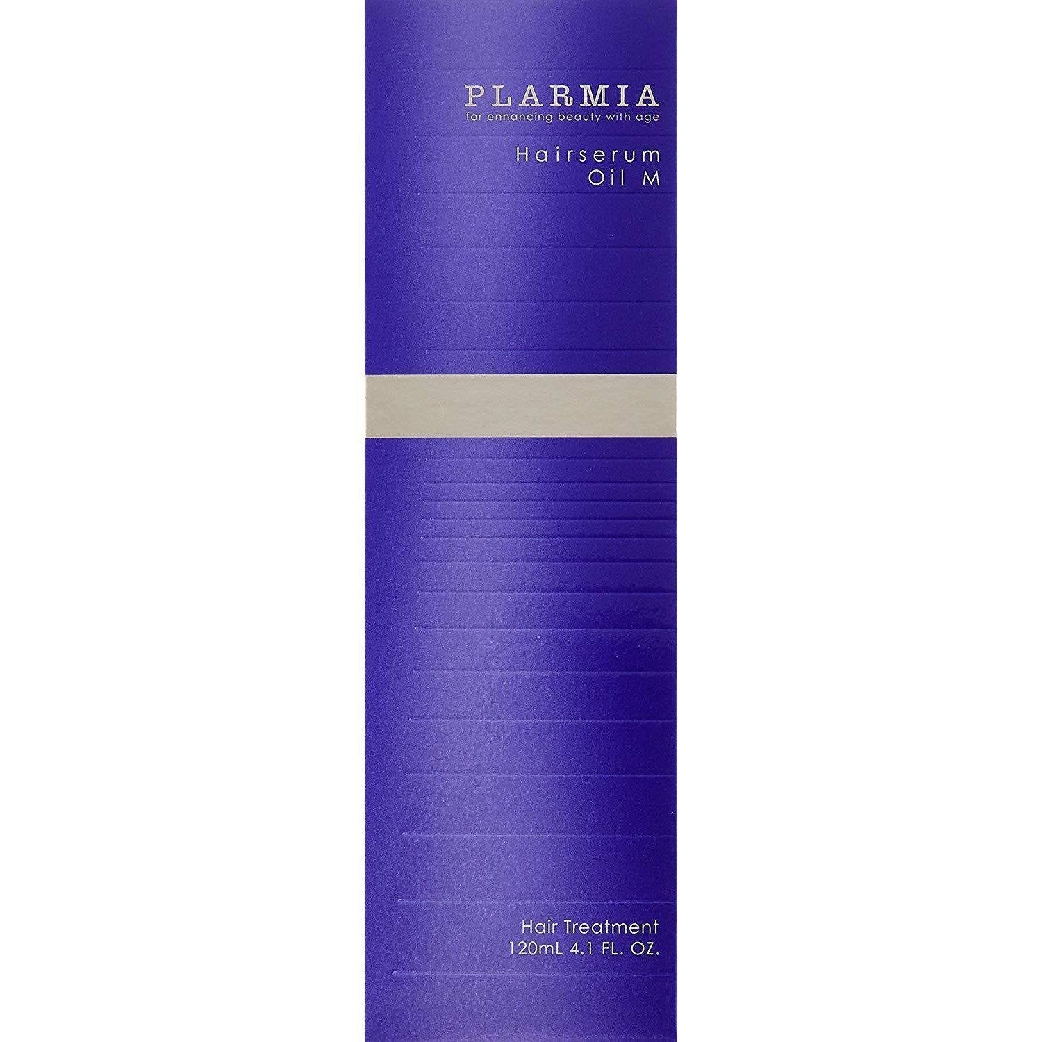 Milbon Plarmia Hair Serum Oil M for Dry & Stiff Hair - 120ml Moisturizing Treatment for Frizz Control & Shine - Perfect for Daily Hair Care & Styling