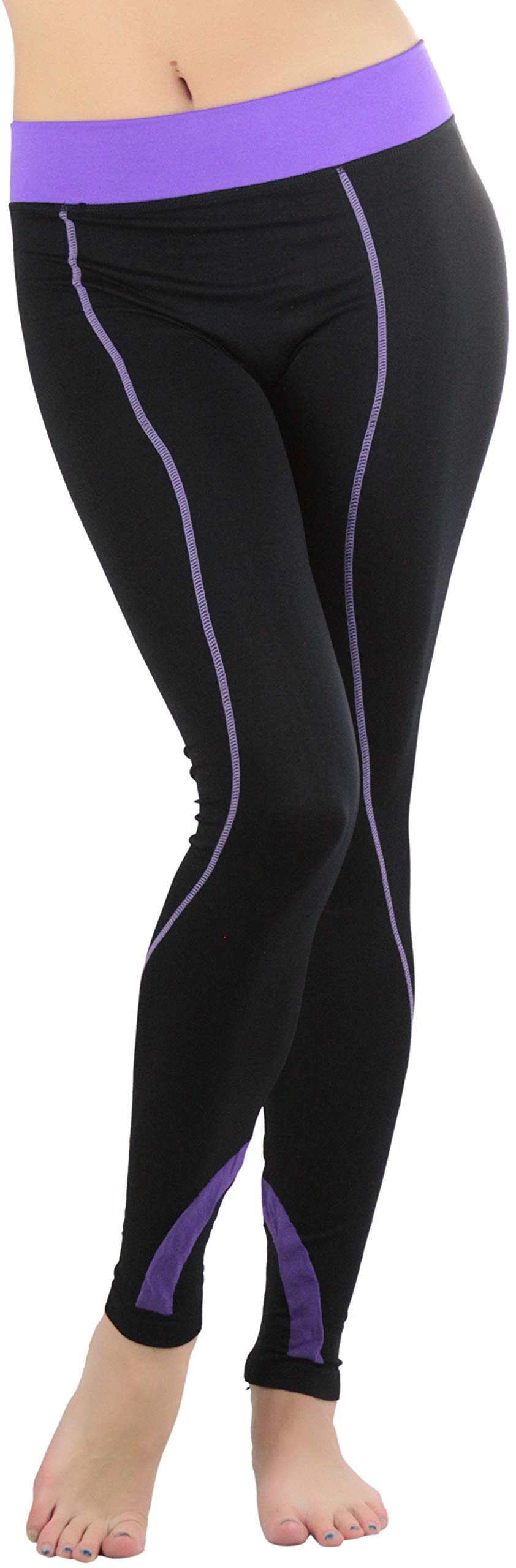 ToBeInStyle Women's Classic Fit Active Pants - Yoga Leggings & Capris for Workout, Running & Lounge Wear