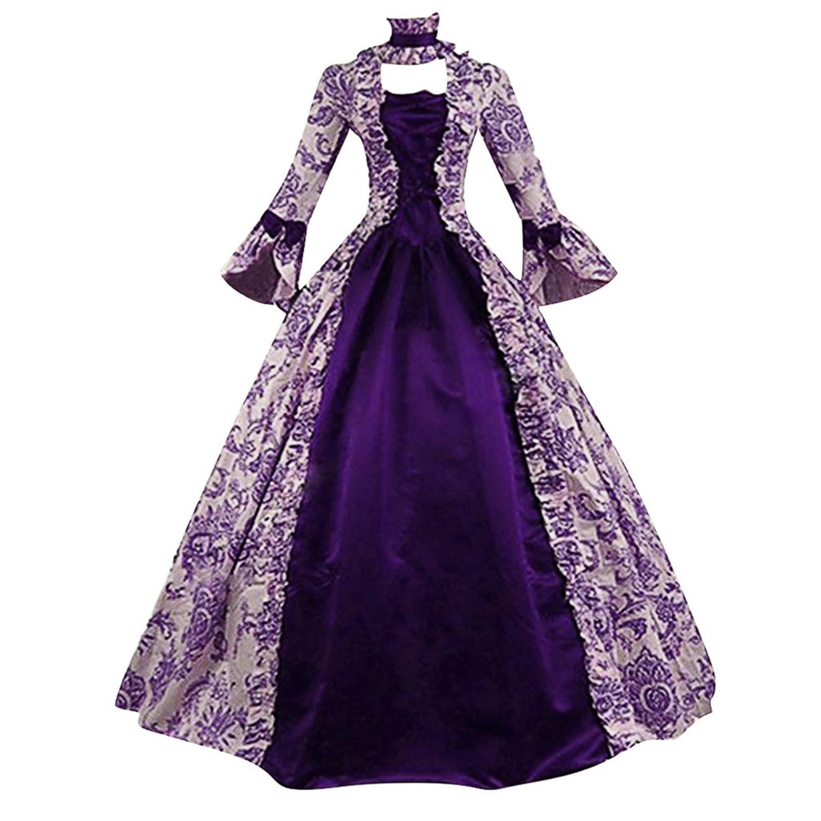 Victorian Rococo Dress for Women - Elegant Retro Court Flare Sleeve Ball Gown | 1800s Inspired Masquerade & Renaissance Costume | Perfect for Historical Reenactments, Themed Parties & Cosplay Events