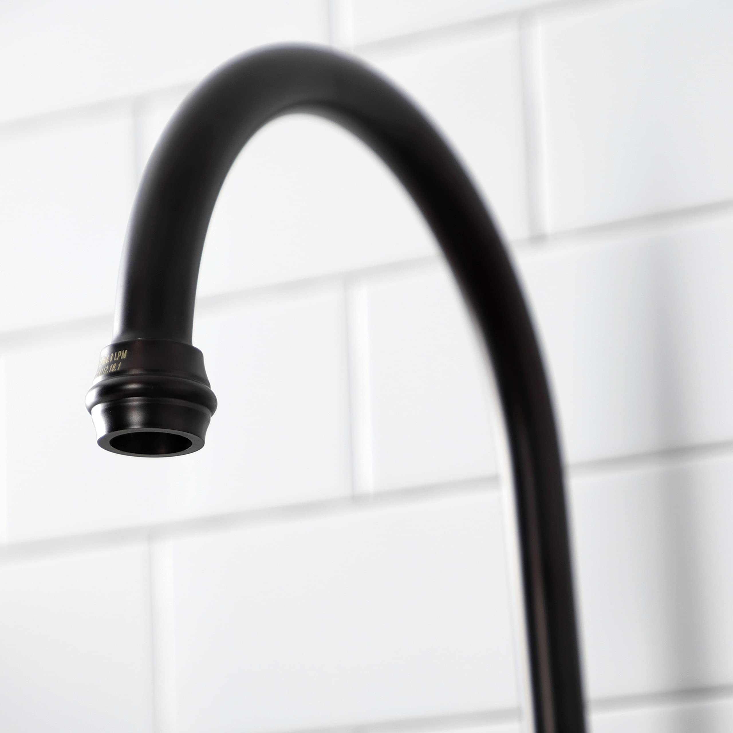Kingston Brass KS7795PLBS English Country Bridge Kitchen Faucet with Brass Sprayer - Oil Rubbed Bronze Finish - 8 x 7.75 x 16.81 Inches - Perfect for Farmhouse, Cottage & Traditional Kitchen Sinks