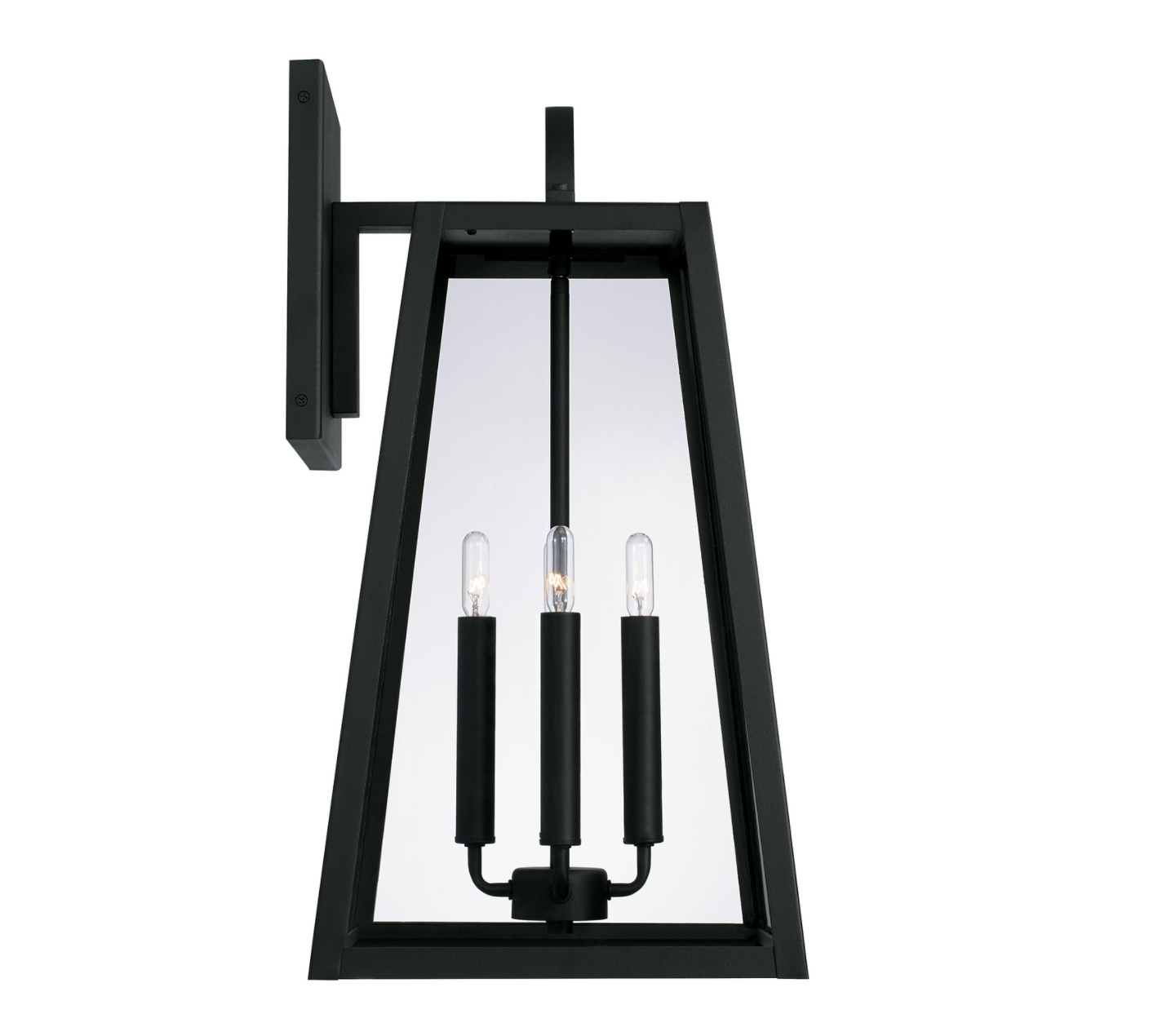 Leah 4-Light Outdoor Wall Lantern - Weatherproof Exterior Sconce Lighting for Porch, Patio, Garden, and Entryway