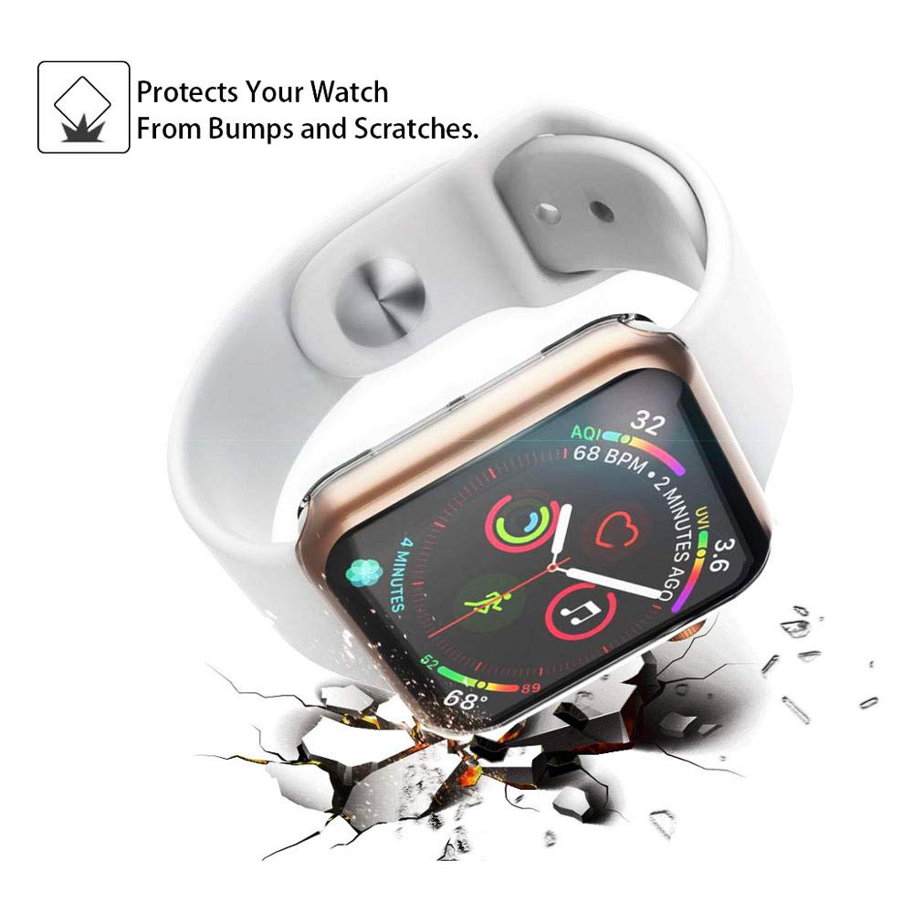 HANKN 41mm Screen Protector Case for Apple Watch 7/8/9 - Soft TPU Shockproof Cover for Daily Use & Sports
