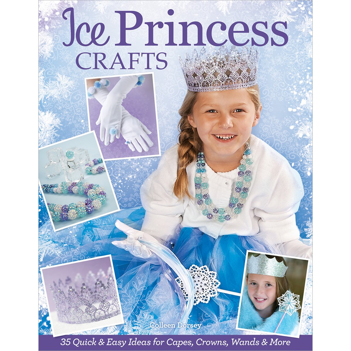 Design Originals Ice Princess Crafts Book - Multicolor DIY Art & Craft Kit for Kids | Perfect for Birthday Gifts, Party Activities & Creative Playtime