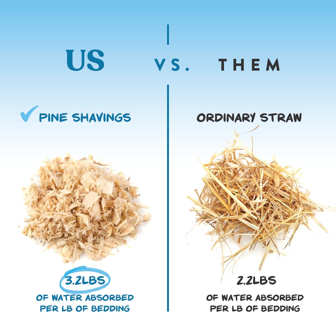 **Manna Pro Fresh Flakes - Premium Pine Shavings for Chicken Coop Bedding | 4 Cubic Feet | Odor Control & Comfort for Poultry, Small Animals & Pet Enclosures**