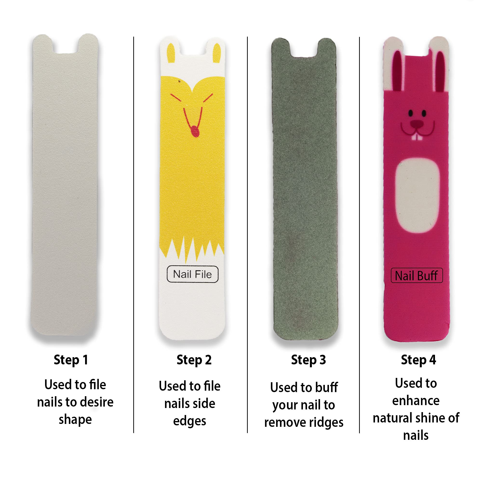 **Beromt 4-in-1 Nail Buffer & Shiner Kit - Professional Nail Filer, Manicure Tools Set, Double-Sided Rabbit Buffer for Salon & Home Use - Perfect Gift for Beginners & Experts**    *(Use Cases: At-home nail care, salon treatments, travel grooming, DIY manicures, professional nail polishing, gift sets for beauty lovers.)*