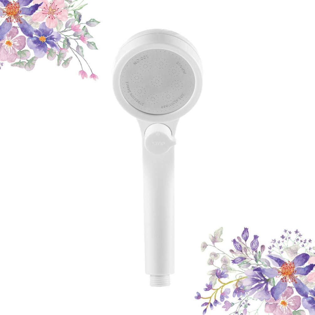 High Pressure Shower Head with Handheld Sprayer - ABS Electric Shower Head for Low Water Pressure, White - Perfect for Bathroom, Bathtub, and Spa-Like Shower Experience