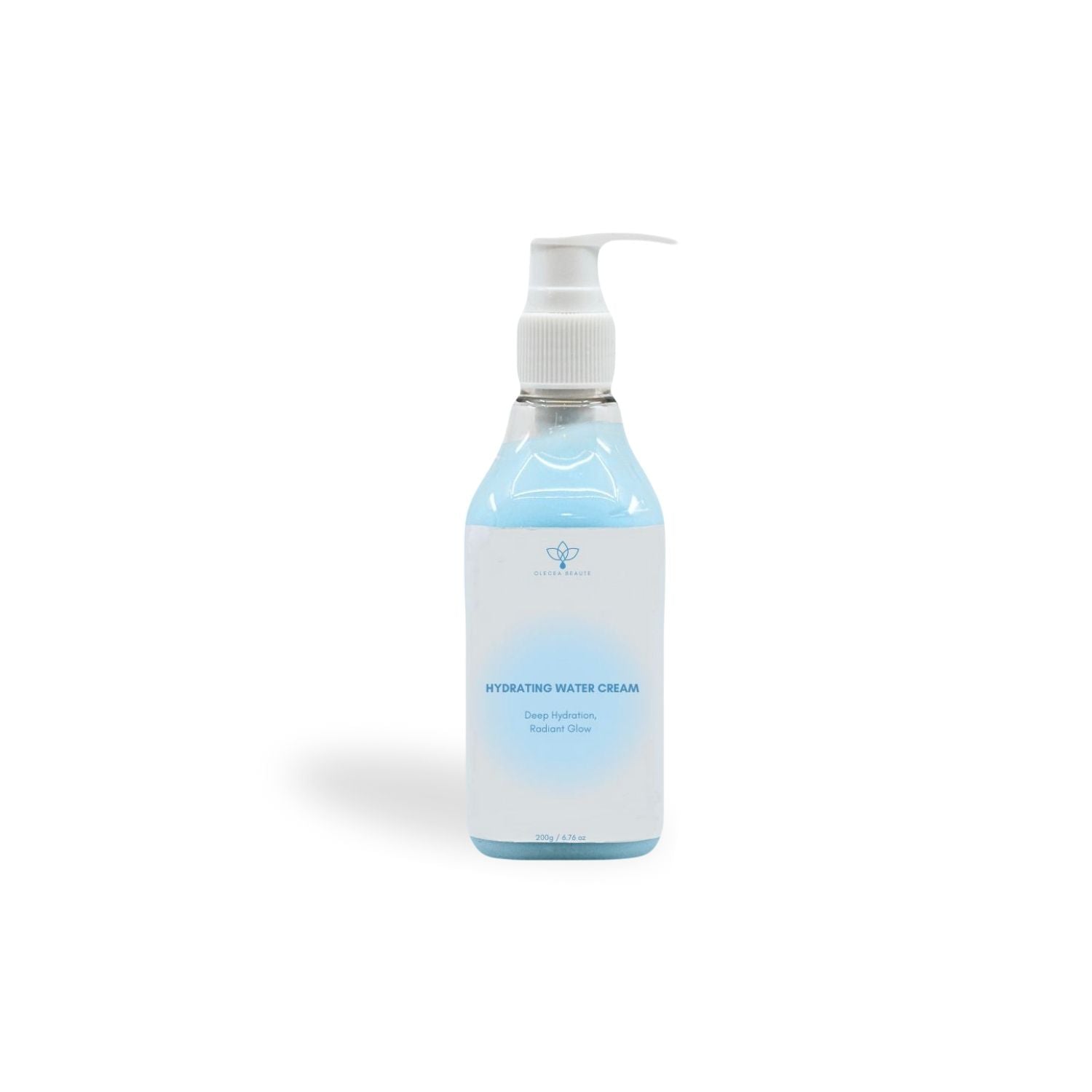 Hydrating Water Cream 200ml/6.76 fl oz - Lightweight Moisturizer for Dry & Sensitive Skin | Day & Night Face Cream for Hydration & Glow | Perfect for Daily Skincare Routine & Travel