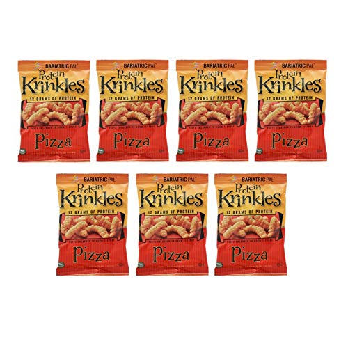 BariatricPal Protein Krinkles - High Protein Pizza Flavor Snacks (7 Bags) | Low Carb Keto-Friendly Crunchy Treat for Weight Loss & Bariatric Diet | Perfect for On-the-Go, Post-Workout & Healthy Lifestyle