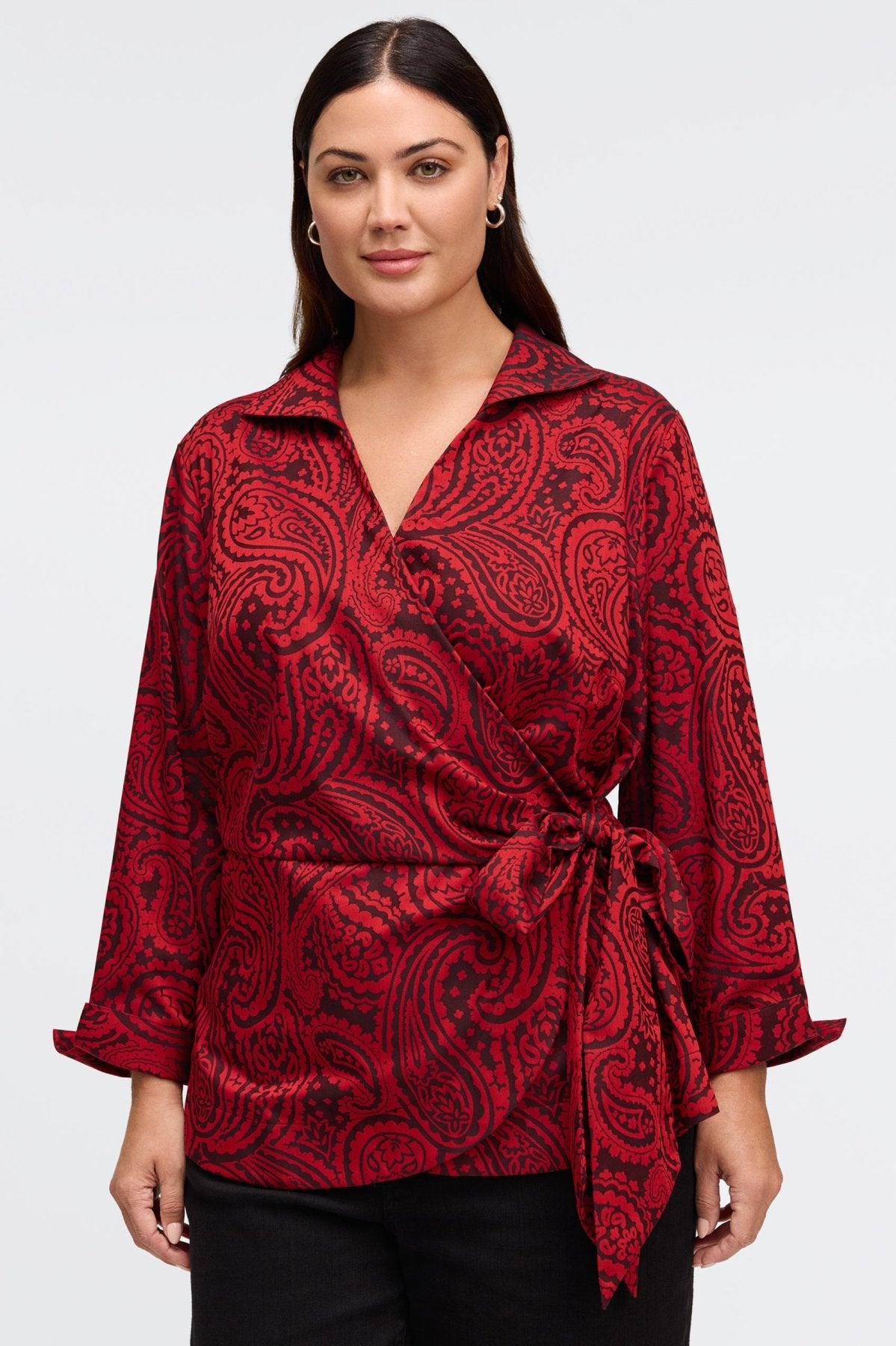 Red Paisley Jacquard