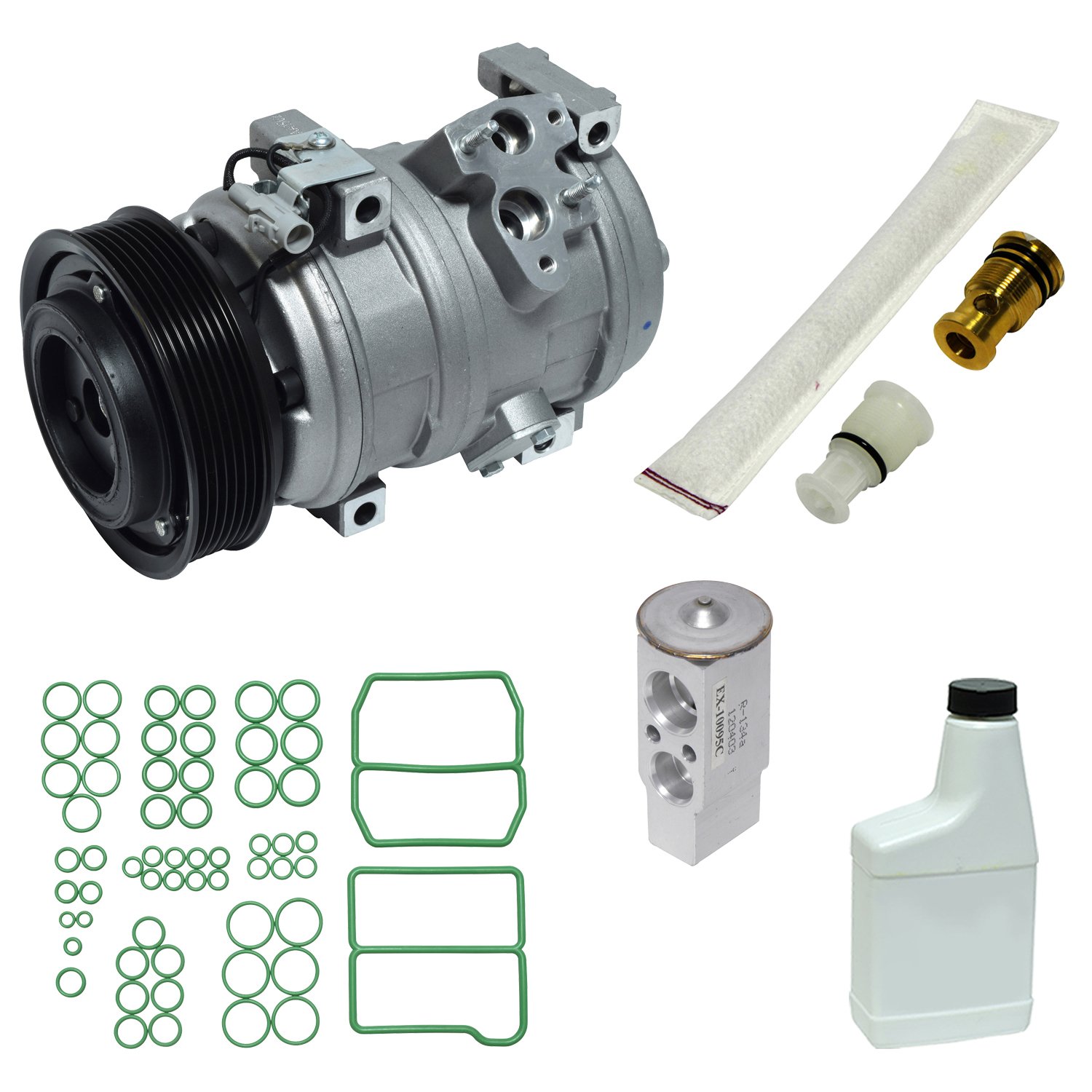 UAC KT 5083 A/C Compressor and Component Kit - Replacement for Car Air Conditioning System | Perfect for DIY Auto Repair & AC Maintenance | Ideal for Home Garage Mechanics & Professional Technicians
