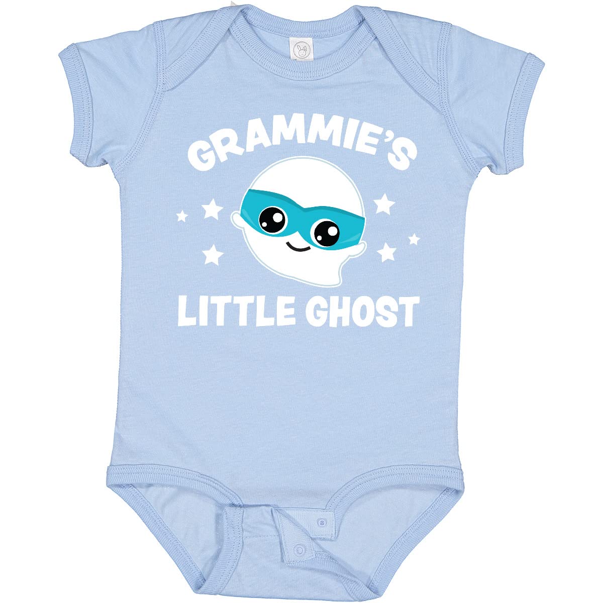 Inktastic Cute Grammie's Little Ghost with Stars Baby Bodysuit - Soft Cotton Onesie for Newborns & Infants - Perfect for Halloween, Family Photos & Everyday Wear