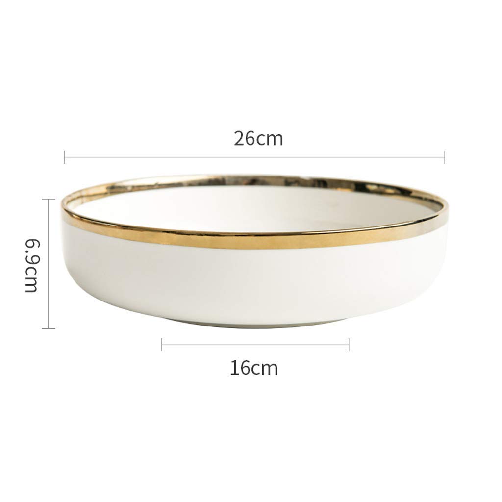 Premium Ceramic Noodle Bowls - Durable Soup, Salad, Cereal & Fruit Bowls for Restaurants & Home Use - Perfect for Asian Noodles, Pasta, Healthy Meals & Family Dining