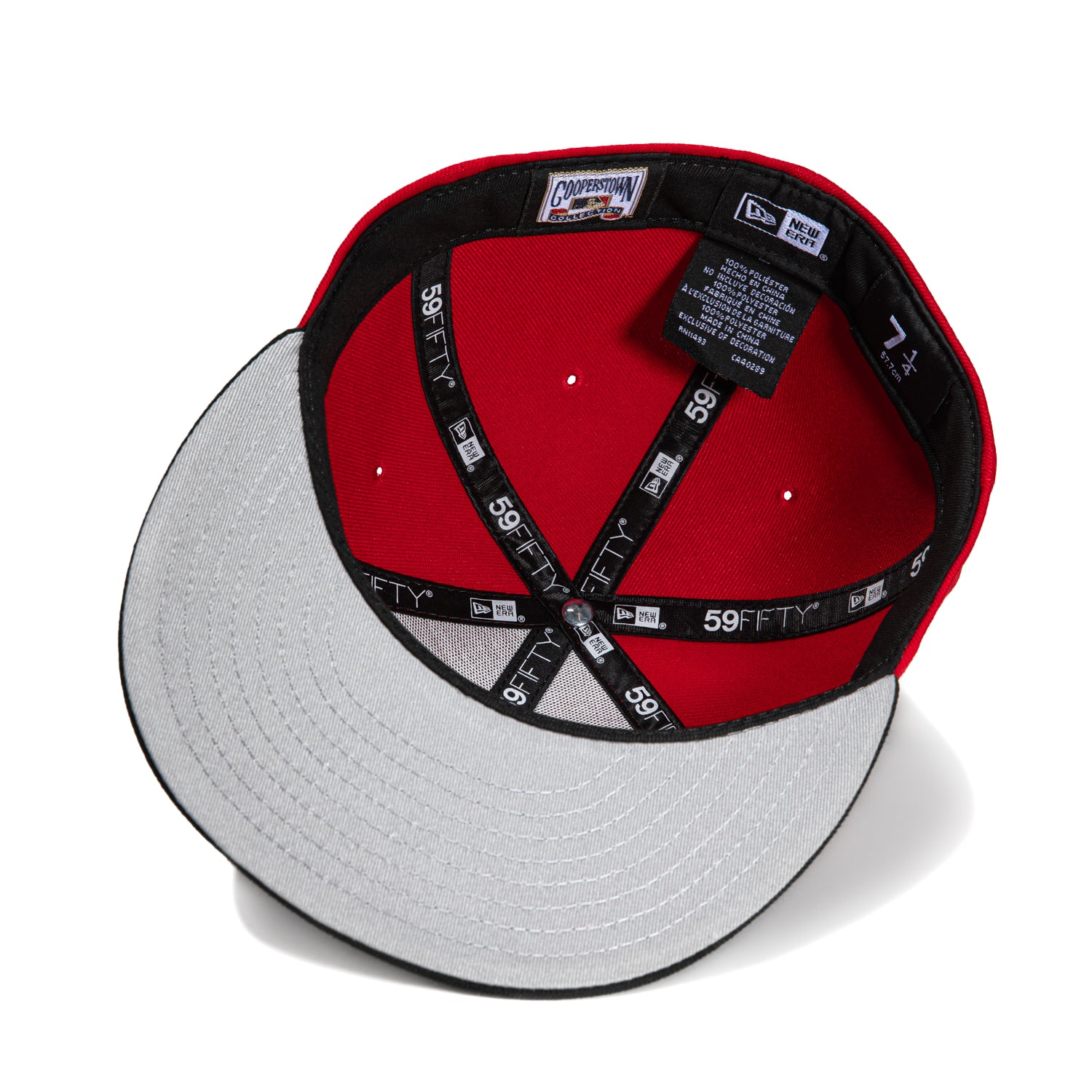 New Era 59Fifty Philadelphia Phillies 1950 Logo Patch Script Baseball Cap - Red & Black Snapback Hat for Men, Women | Vintage MLB Fan Gear for Baseball Games & Casual Streetwear