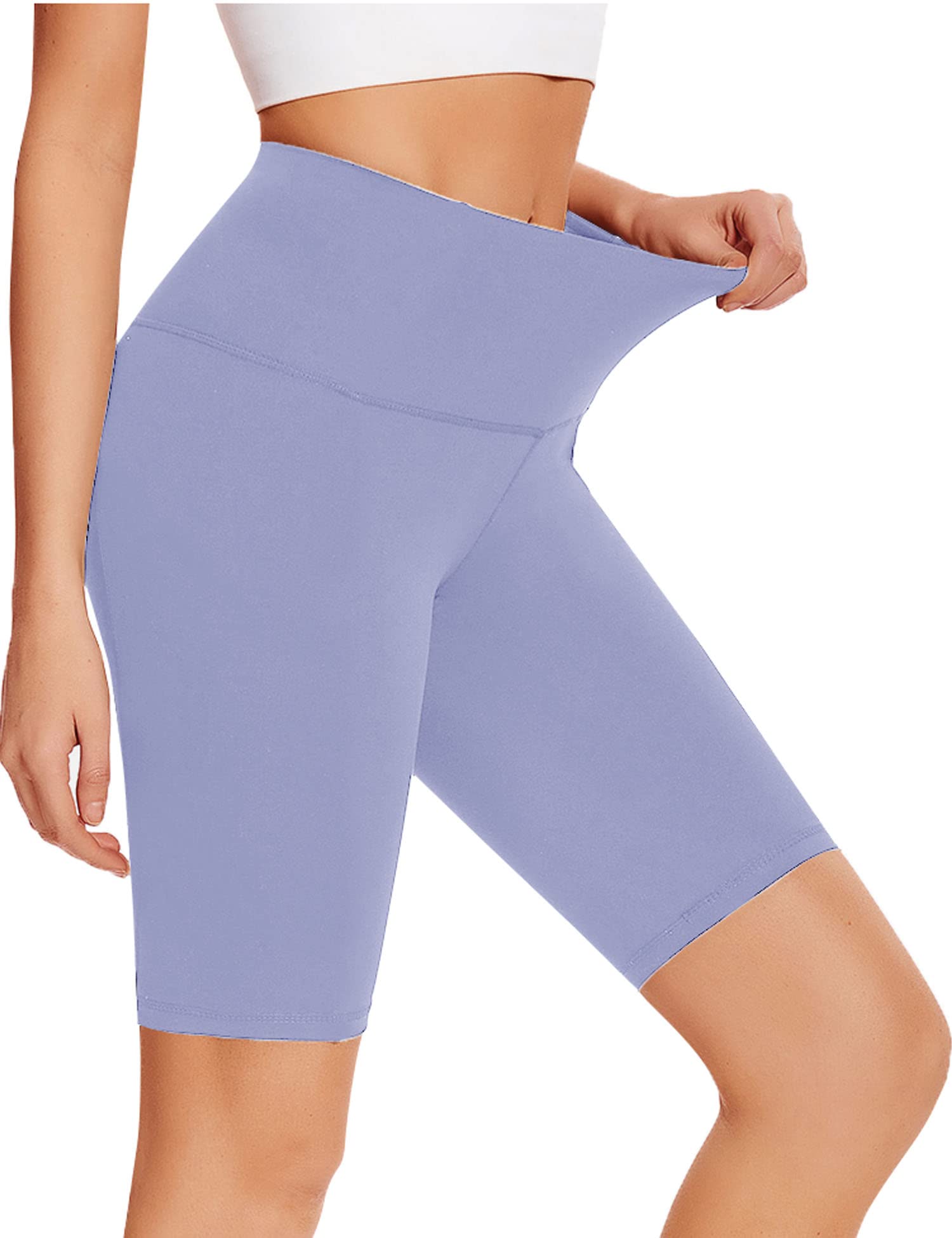 High Waisted Biker Shorts for Women - 8 Inch Tummy Control Workout Shorts | Gym, Yoga, Running & Lounge Wear | Soft & Stretchy Activewear for Comfortable Exercise