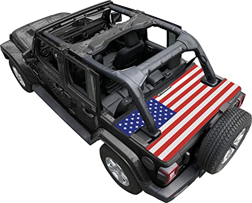 Black America Flag in White Cover