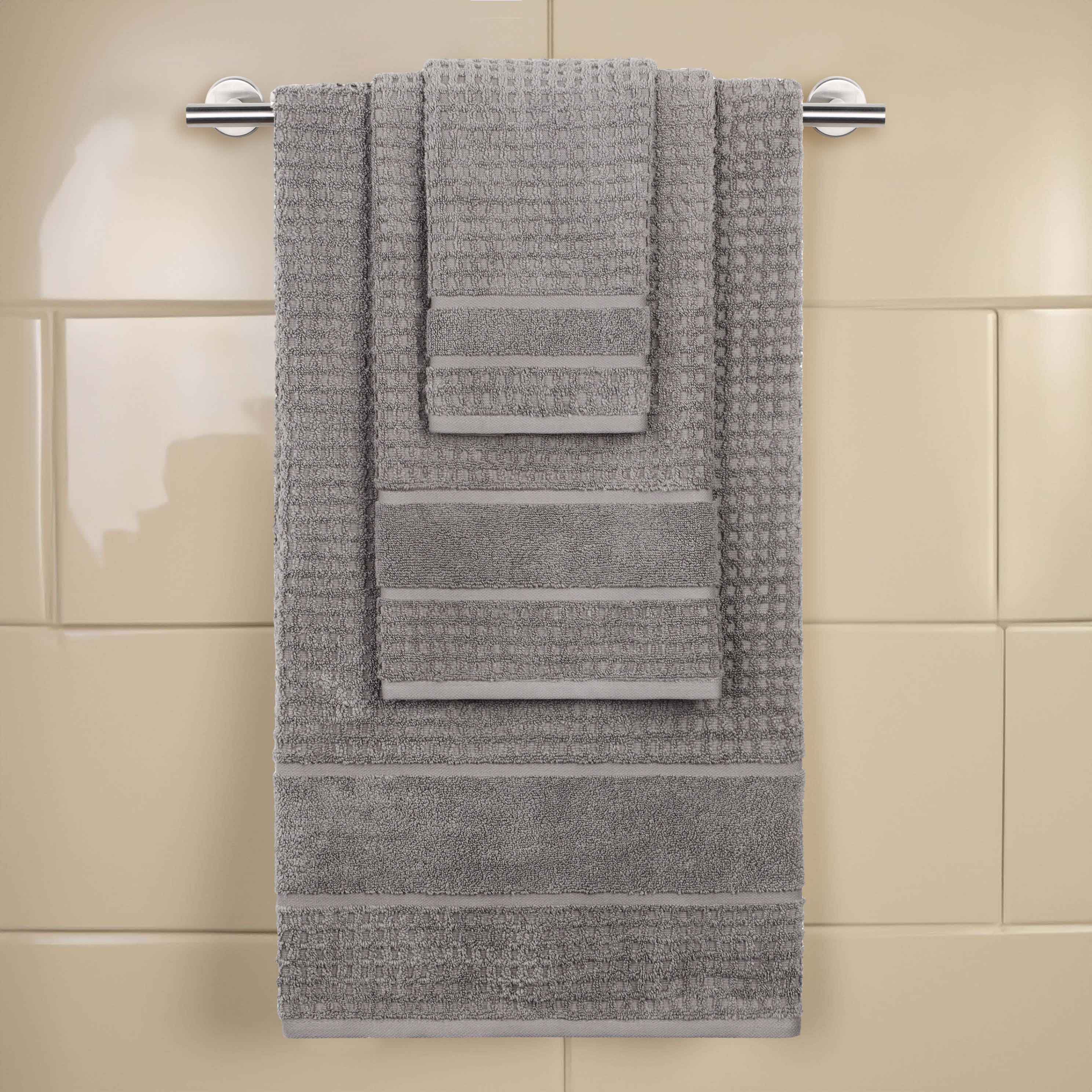Premium Zero Twist Cotton Waffle Honeycomb Bath Towel Set - Ultra Soft & Highly Absorbent 3-Piece Set for Spa, Bathroom & Luxury Home Use