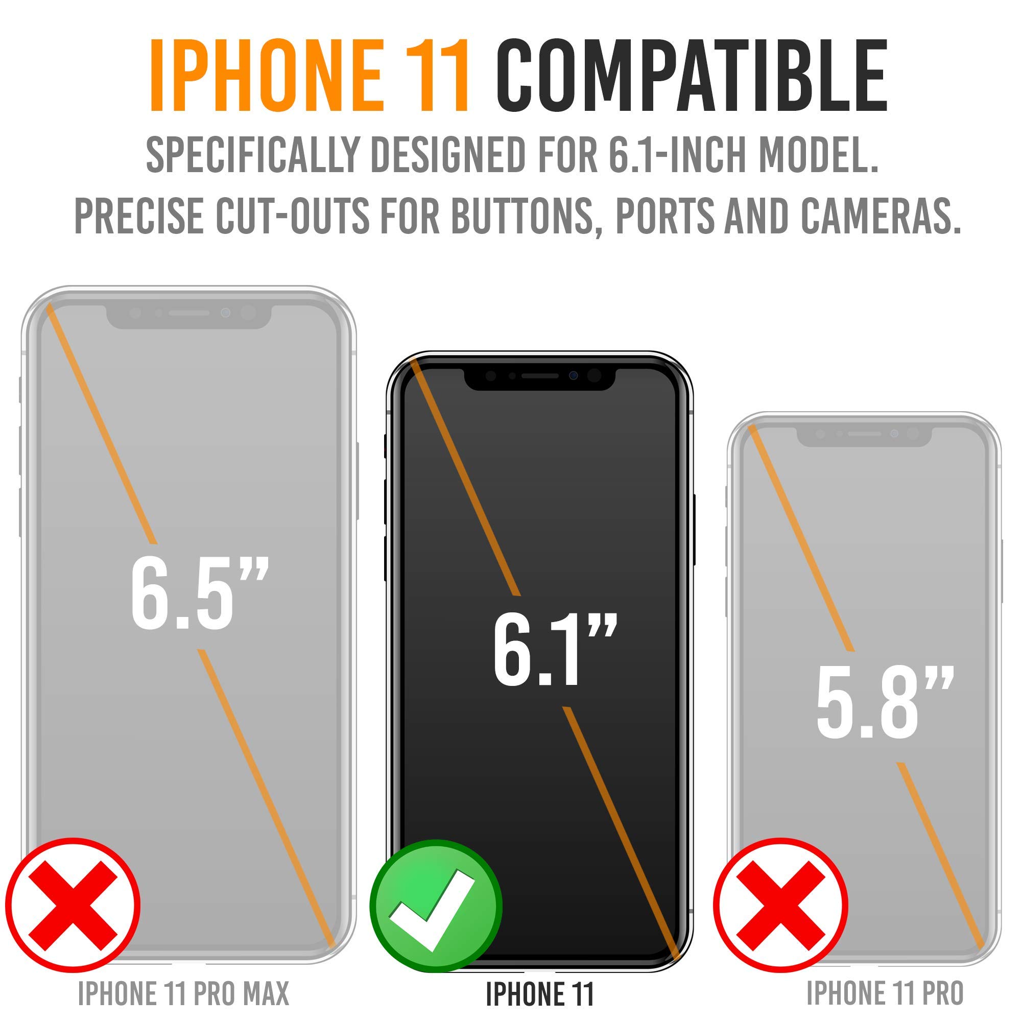 Alpatronix 5500mAh Slim Battery Case for iPhone 11 & iPhone XR (6.1 inch) - Protective Extended Wireless Charging Case with Rechargeable Power Bank | Perfect for Travel, Work & Outdoor Activities - Black
