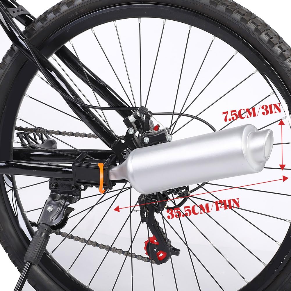 Bike Turbo Pipe - Bicycle Exhaust Sound System & Spoke Sound Maker Kit | Motorcycle-Style Cycling Accessories for Mountain & Road Bikes | Perfect for Bike Enthusiasts & Pranksters