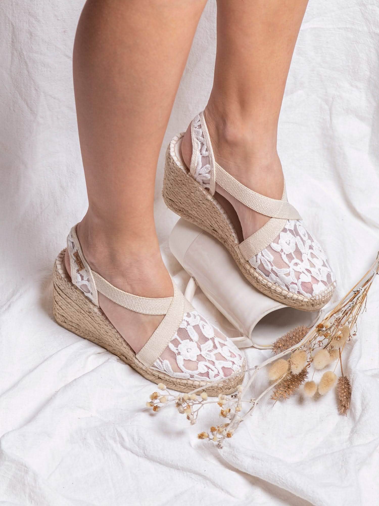Women's Comfortable Cotton Blend Wedge Espadrille Shoes - Breathable Summer Sandals for Beach, Walking & Casual Outfits | Terra 7ZD