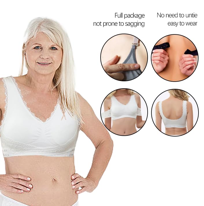 AWAVM Women's Comfortable Corset Bra with Front Cross Design & Side Buckle Lace - Perfect for Daily Wear, Workout, and Special Occasions