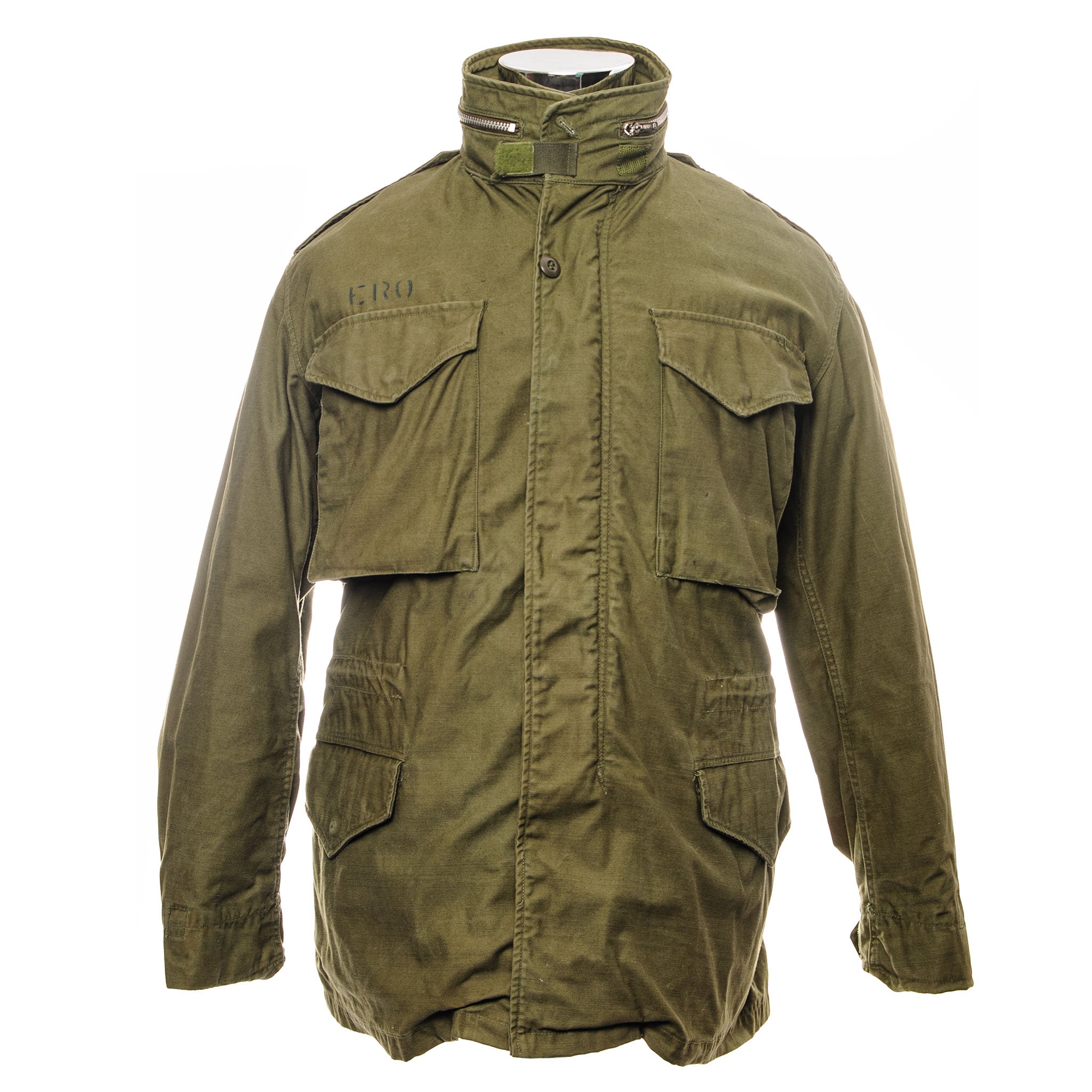 Vintage US Army M65 Field Jacket - Vietnam War Era 1968 - NMCB 2 Stencil - Size Small Regular - Military Surplus Outerwear for Men - Perfect for Outdoor Activities, Historical Reenactments & Cold Weather Wear