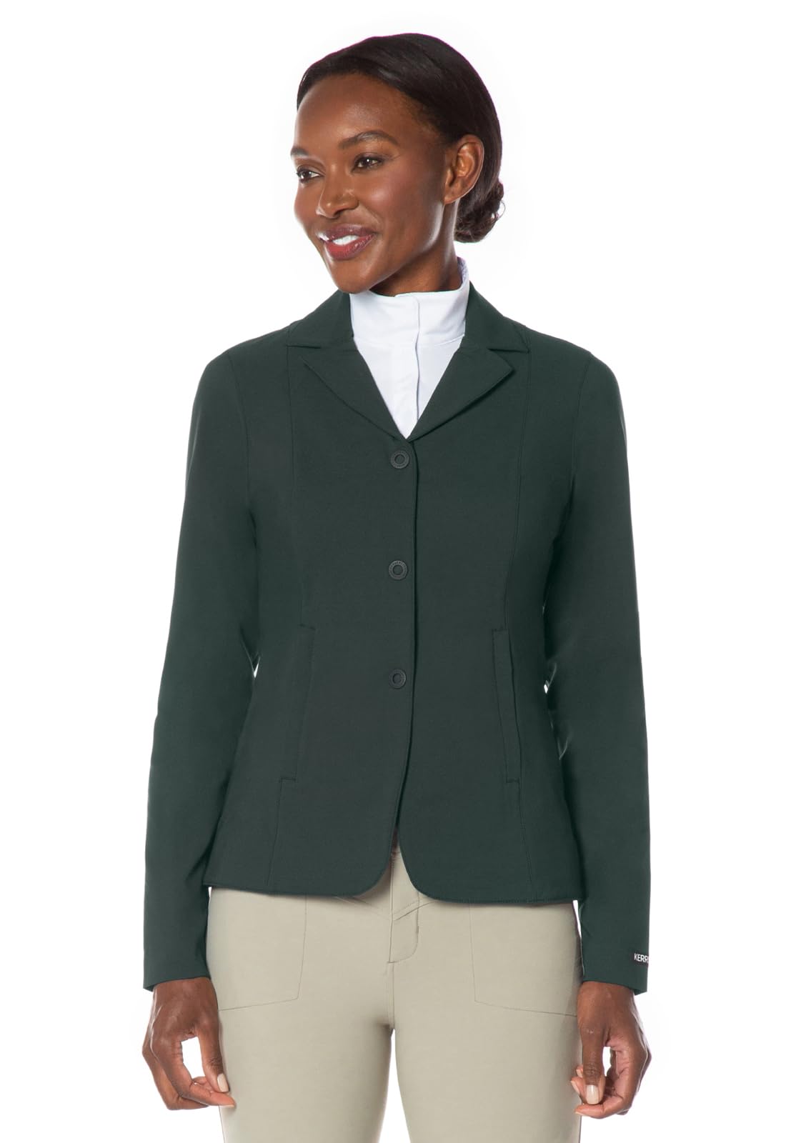Kerrits Women's Equestrian Stretch Competitor Coat – Lightweight English Horse Show Jacket with 3-Snap Closure, Machine Washable for Easy Care | Perfect for Dressage, Show Jumping & Equestrian Competitions