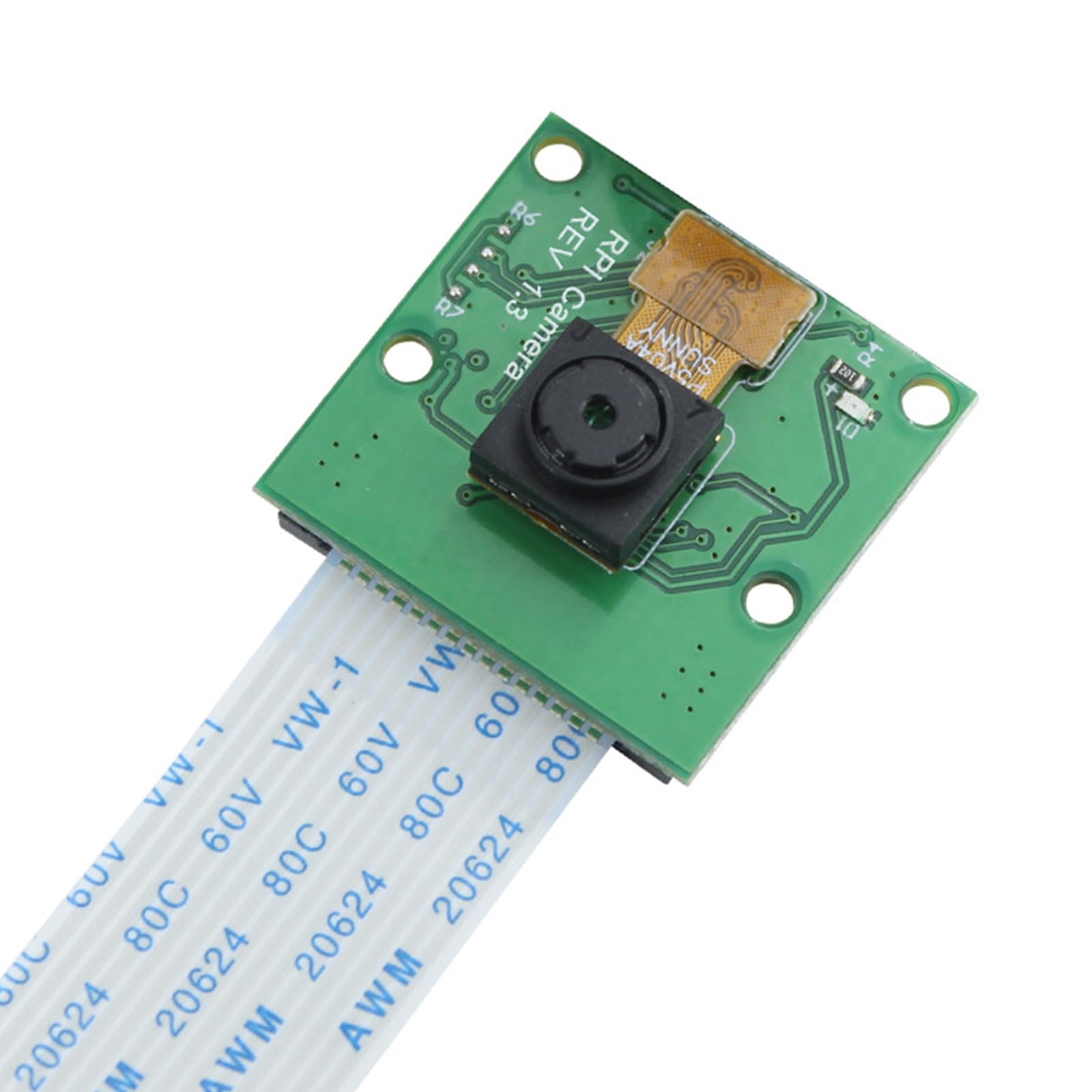5MP Camera Module for Raspberry Pi 2/3/4/B+ with Cable - 1080p HD Webcam, 2592x1944 Resolution, 3.4mm Lens - Perfect for DIY Projects, Video Surveillance, and Live Streaming
