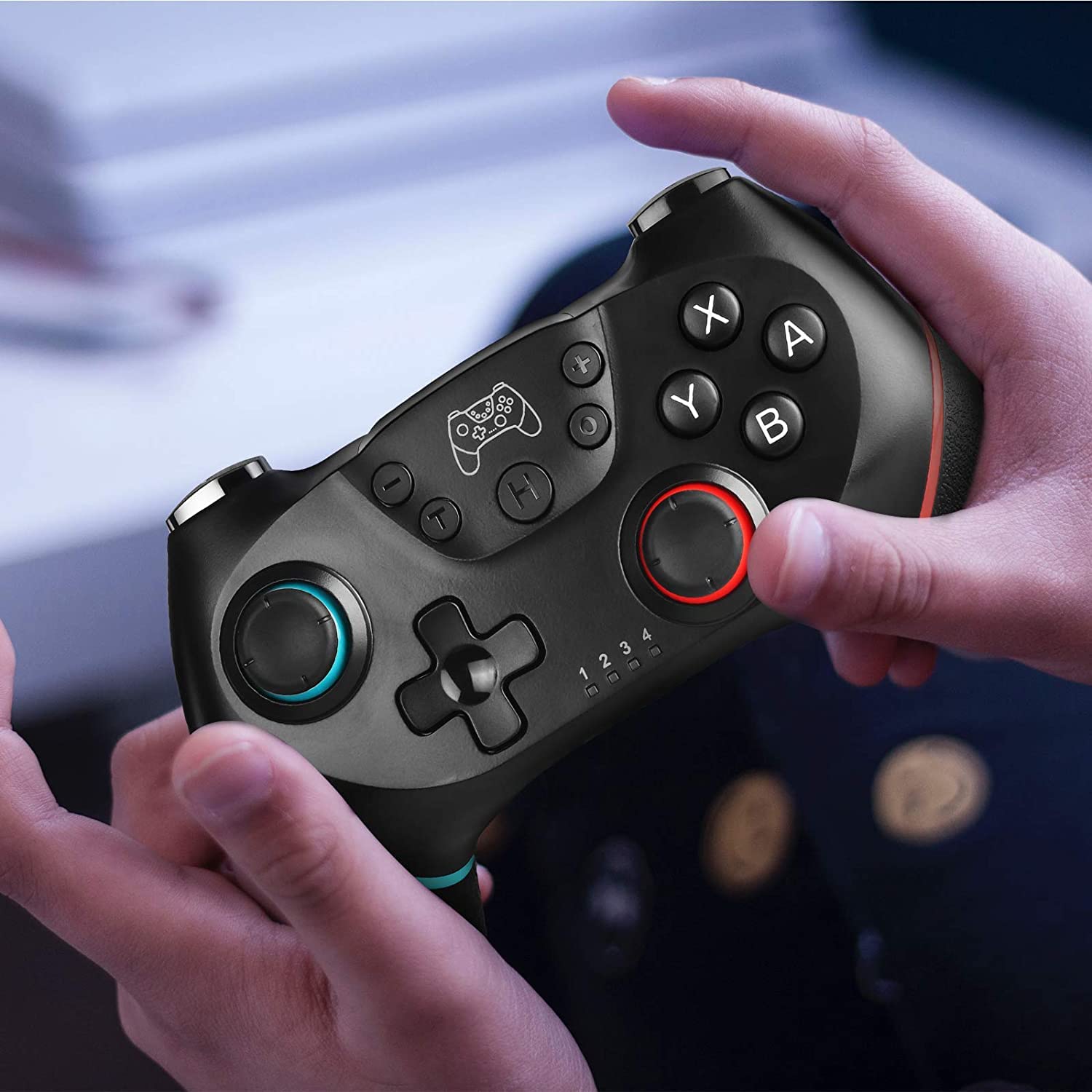 Wireless Switch Controller with 6-Axis Gyroscope & Turbo Function - Bluetooth Pro Gamepad for Nintendo Switch & Switch Lite - Perfect for Gaming, Travel & Multiplayer Fun
