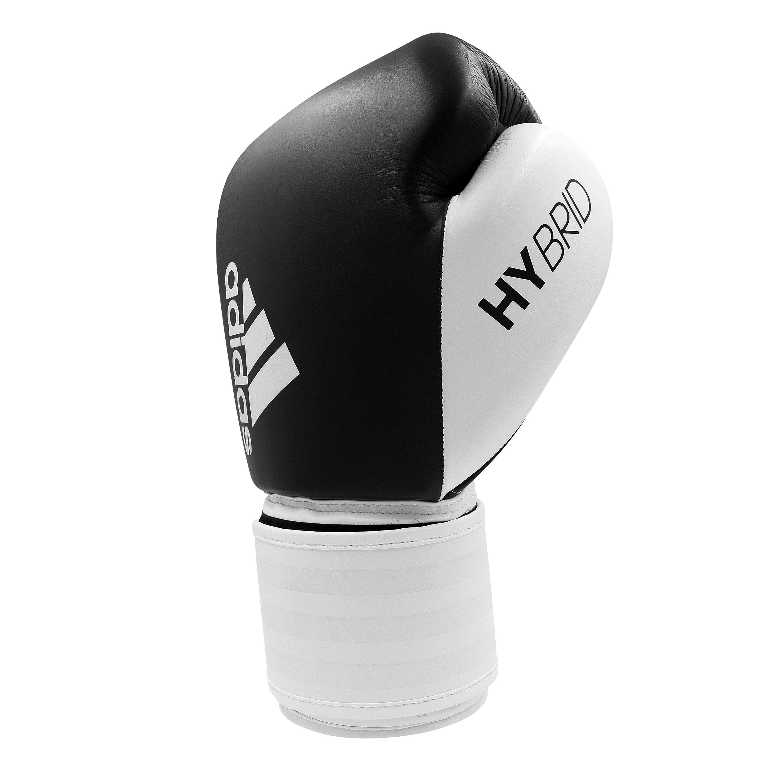 Adidas Hybrid 200 Leather Boxing & Kickboxing Gloves for Men & Women - Premium Training Gloves for MMA, Sparring, Bag Work & Fitness