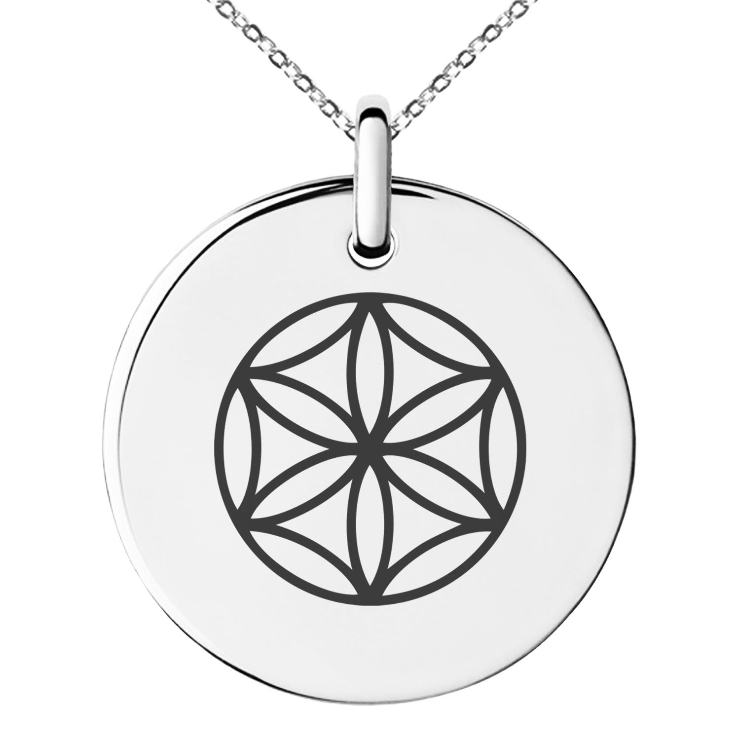Greek Goddess Small Medallion Circle Charm Pendant Necklace - Elegant Gold-Tone Jewelry for Women, Perfect for Everyday Wear, Gifts & Special Occasions