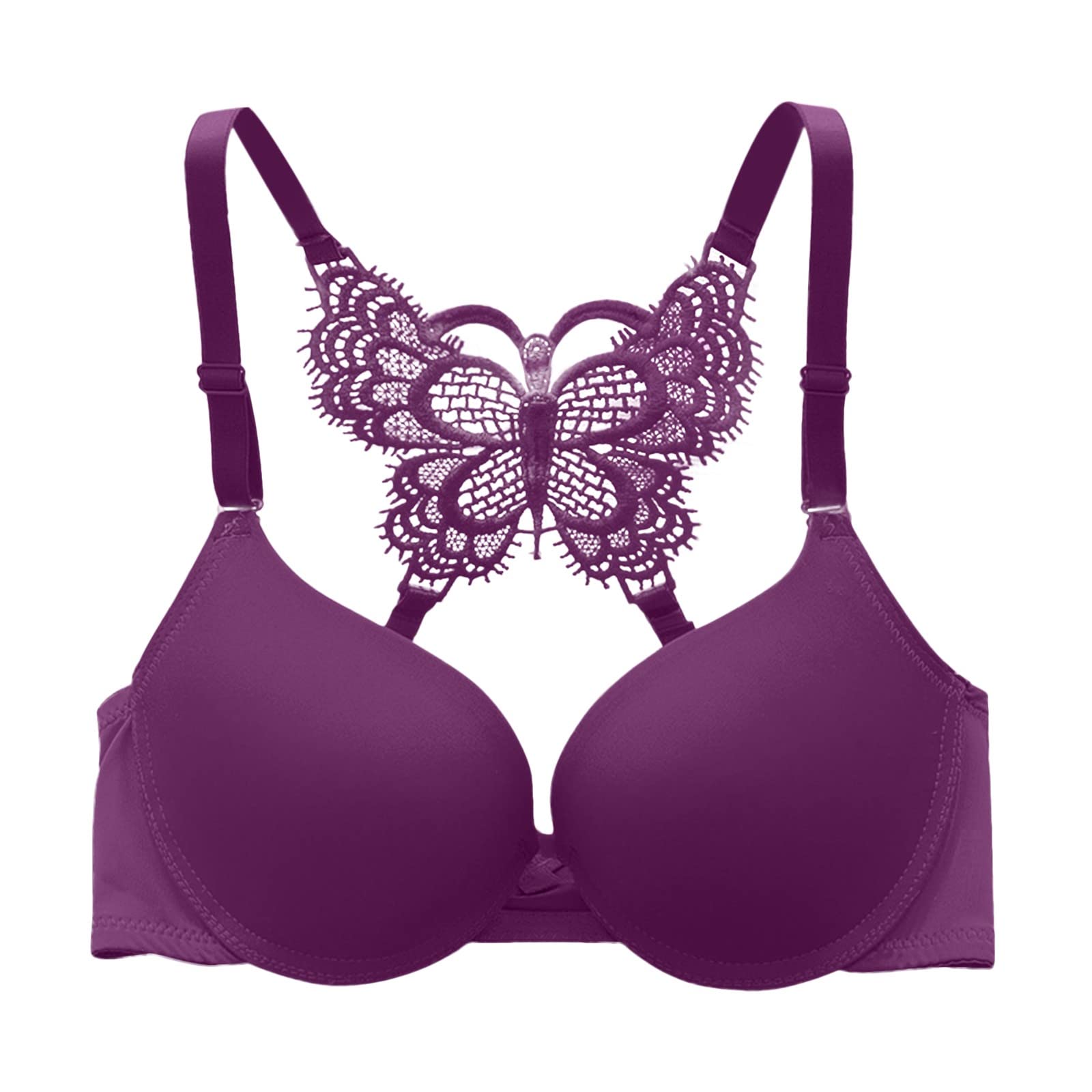 Sexy Women's Lace Underwear Set - Y-Shape Back Lingerie with Butterfly Design & Ultra Gather Support - Perfect for Valentine's Day, Anniversary Gifts or Romantic Nights