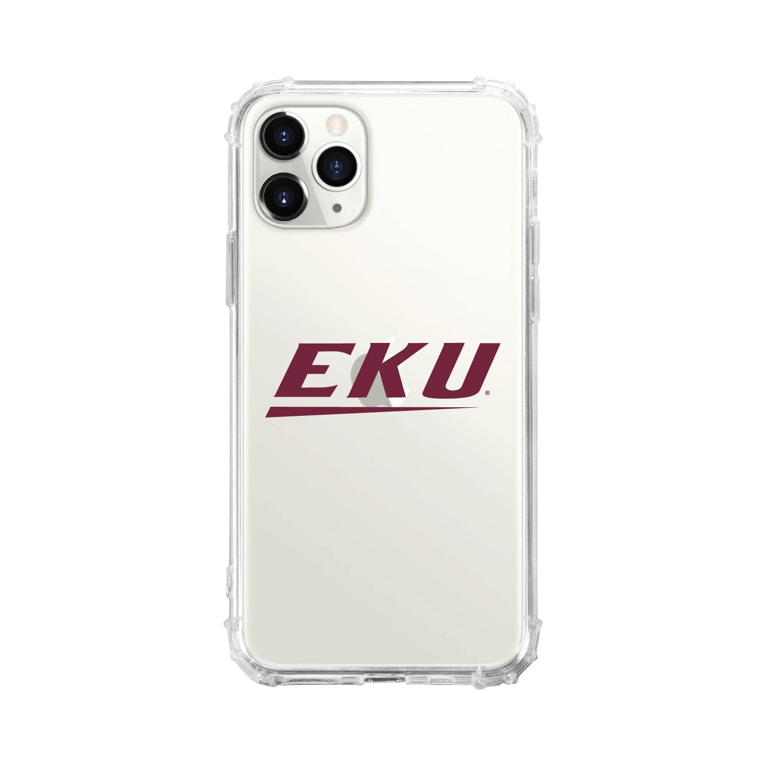 OTM Essentials Rugged Phone Case for iPhone 13 Pro - Shockproof Protective Cover with Reinforced Edges | Eastern Kentucky University EKU Alumni Gift | Classic White Design for Daily Use & Outdoor Activities