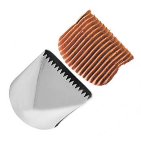 Extra Large Ateco 789 Ribbon Decorating Tip for Professional Cake Piping & Cupcake Decorating – Ideal for Wedding Cakes, Birthday Cakes & Pastry Designs
