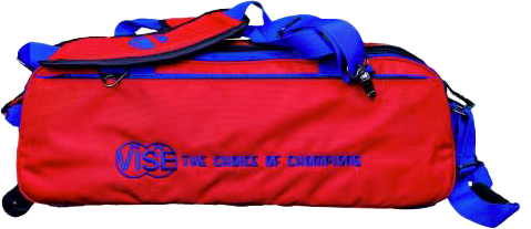 3 Ball Red & Blue Roller Vise with Clear Top - Perfect for Bowling, Sports Training, and DIY Home Projects