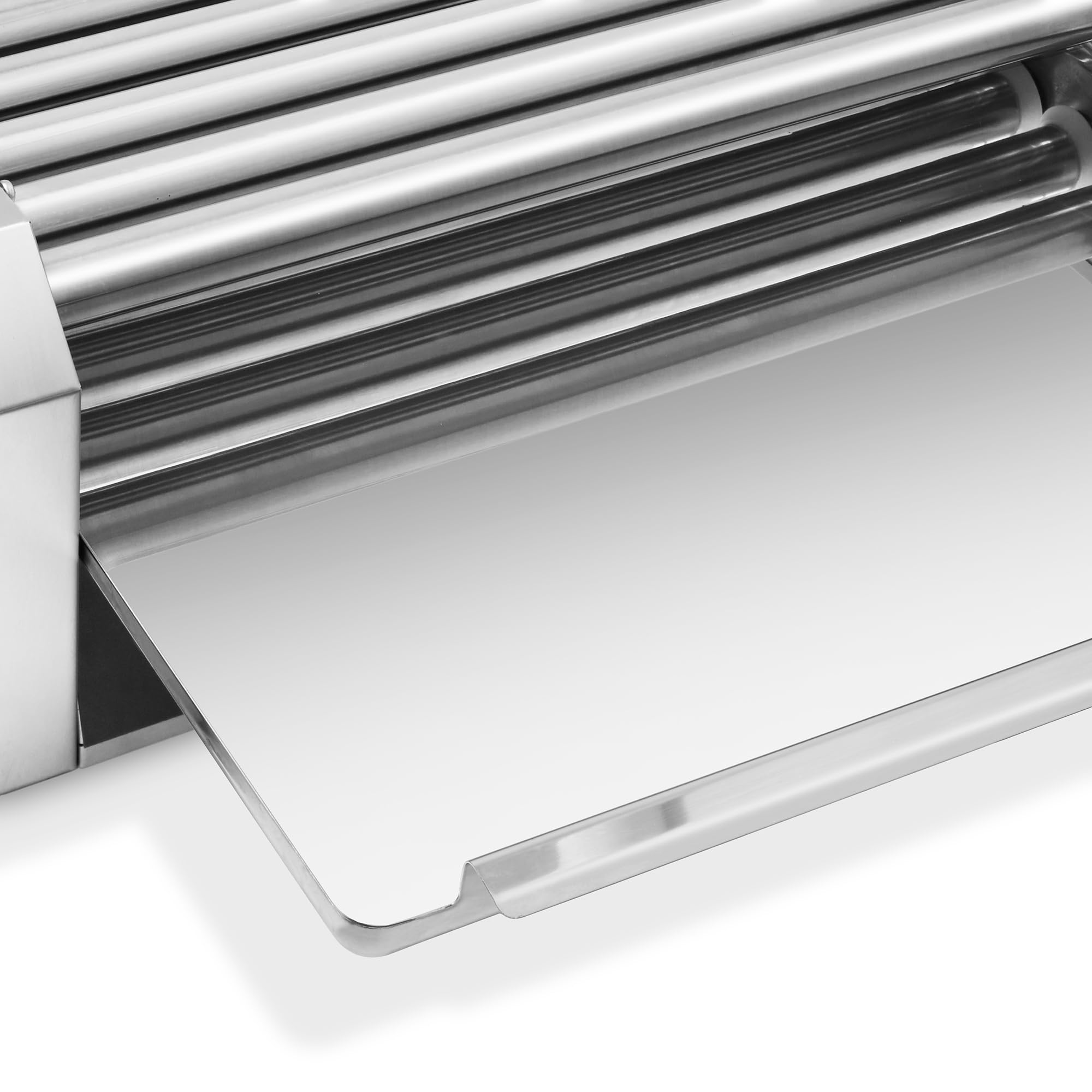 Olde Midway Electric 12 Hot Dog 5 Roller Grill Cooker Machine 700-Watt - Commercial Grade Hot Dog Warmer for Restaurants, Food Trucks & Events - Stainless Steel Hot Dog Roller Grill with Adjustable Temperature