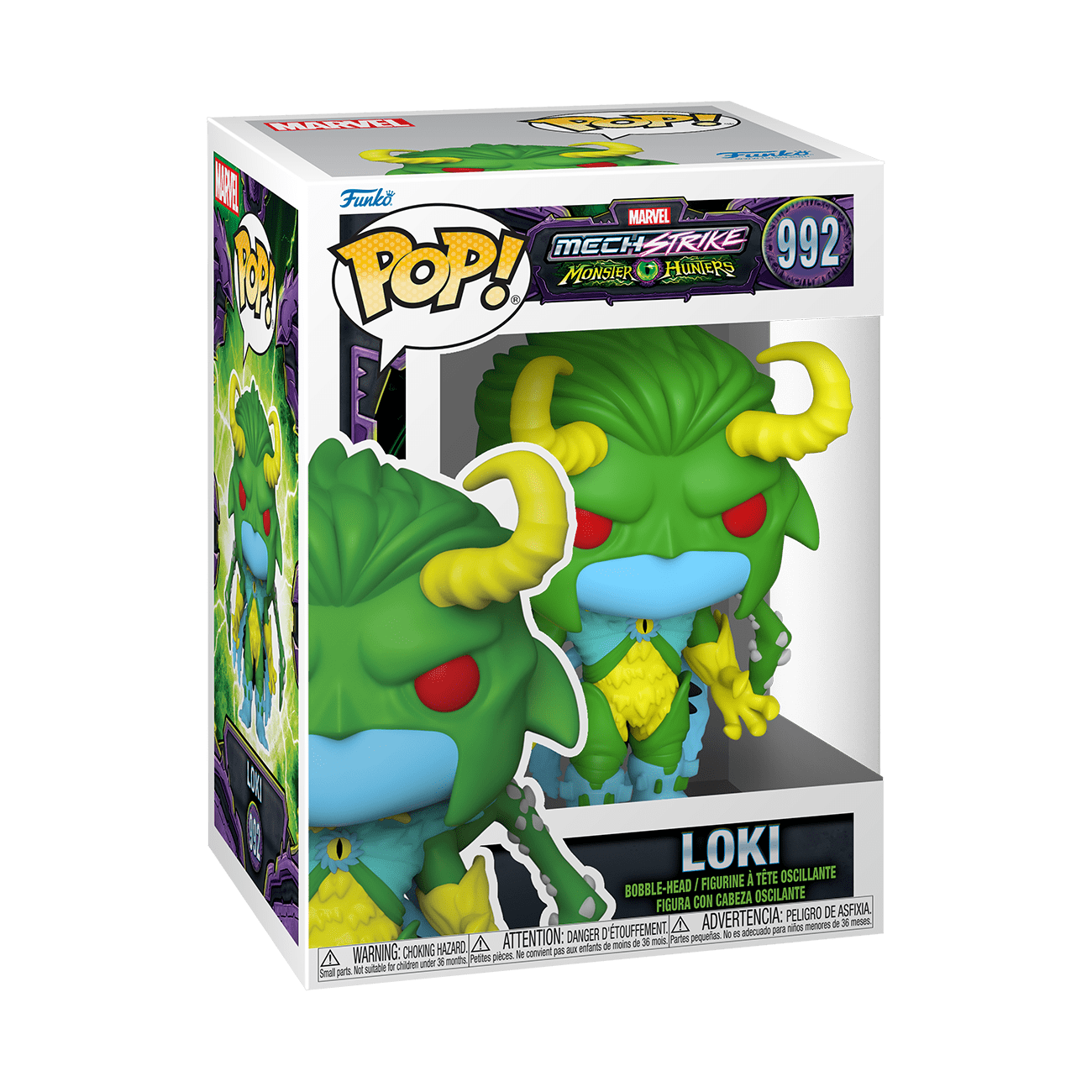 Marvel Mech Strike Monster Hunters: Loki Action Figure - Collectible Superhero Toy for Kids & Adults - Perfect for Display, Gifts, and Role-Playing Games