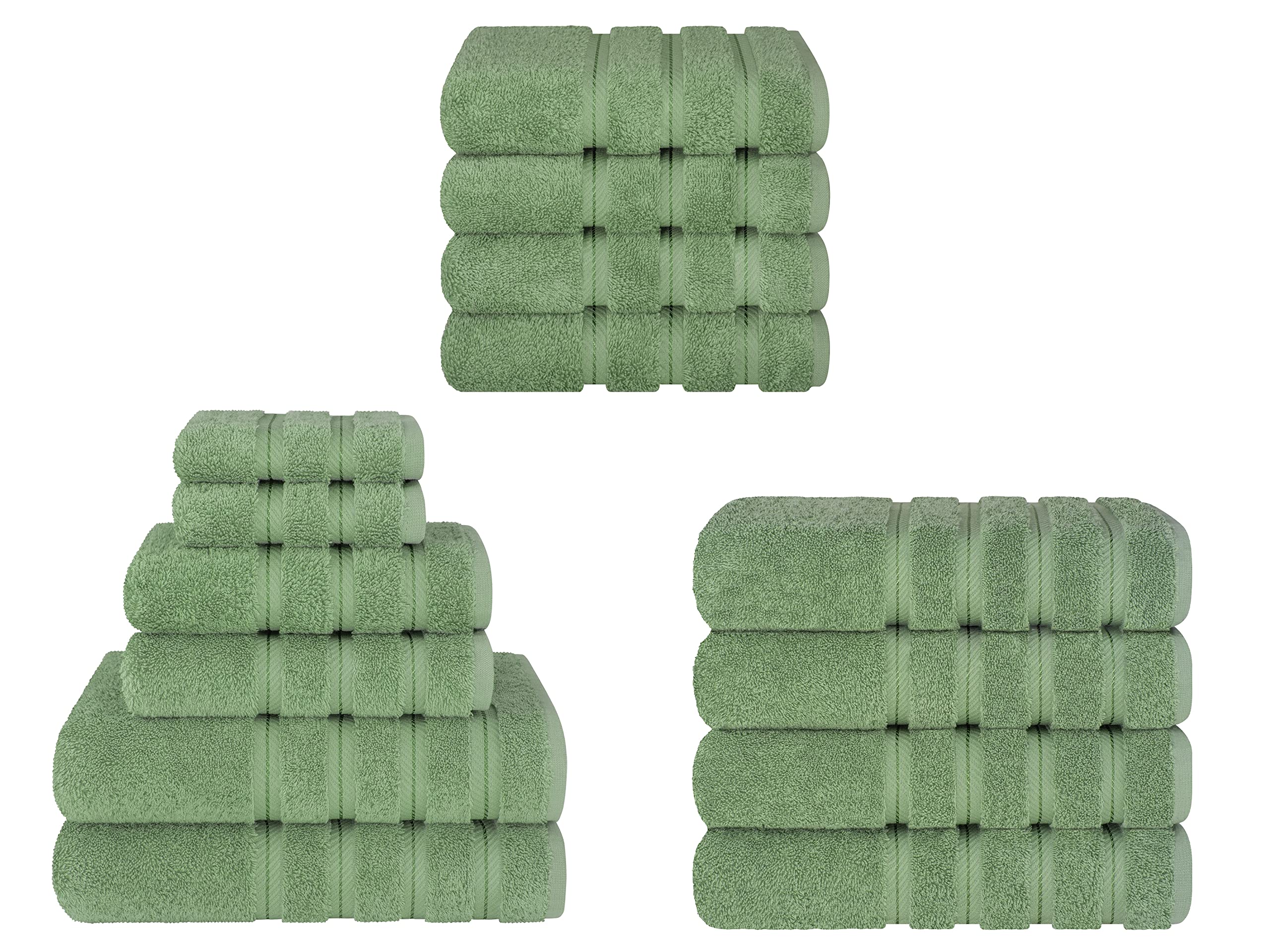 Premium 6-Piece Soft Linen Towel Set with 4 Bath & 4 Hand Towels - Luxury Spa & Bathroom Essentials for Home, Hotel, and Gift Giving