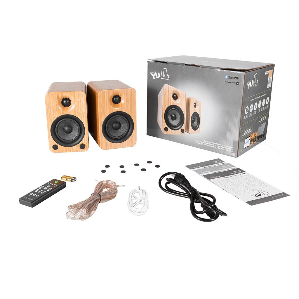 Kanto YU4 Powered Bookshelf Speakers - Premium Hi-Fi Sound for Home Audio, Gaming & Music - Perfect for Desktops, Studios & Living Rooms