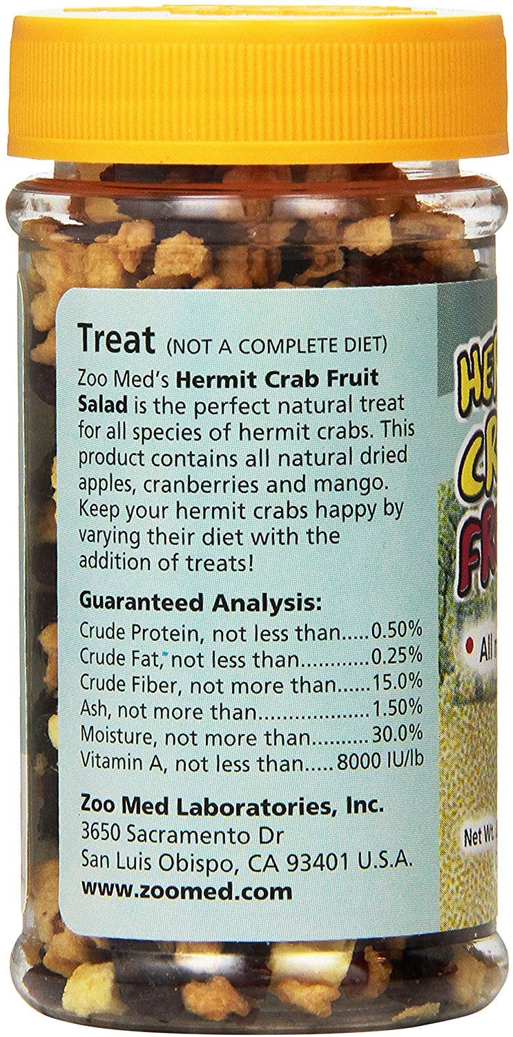 Zoo Med Hermit Crab Fruit Salad Treat - Natural Crab Food, Set of 2 - Perfect for Hermit Crab Habitat & Feeding Time