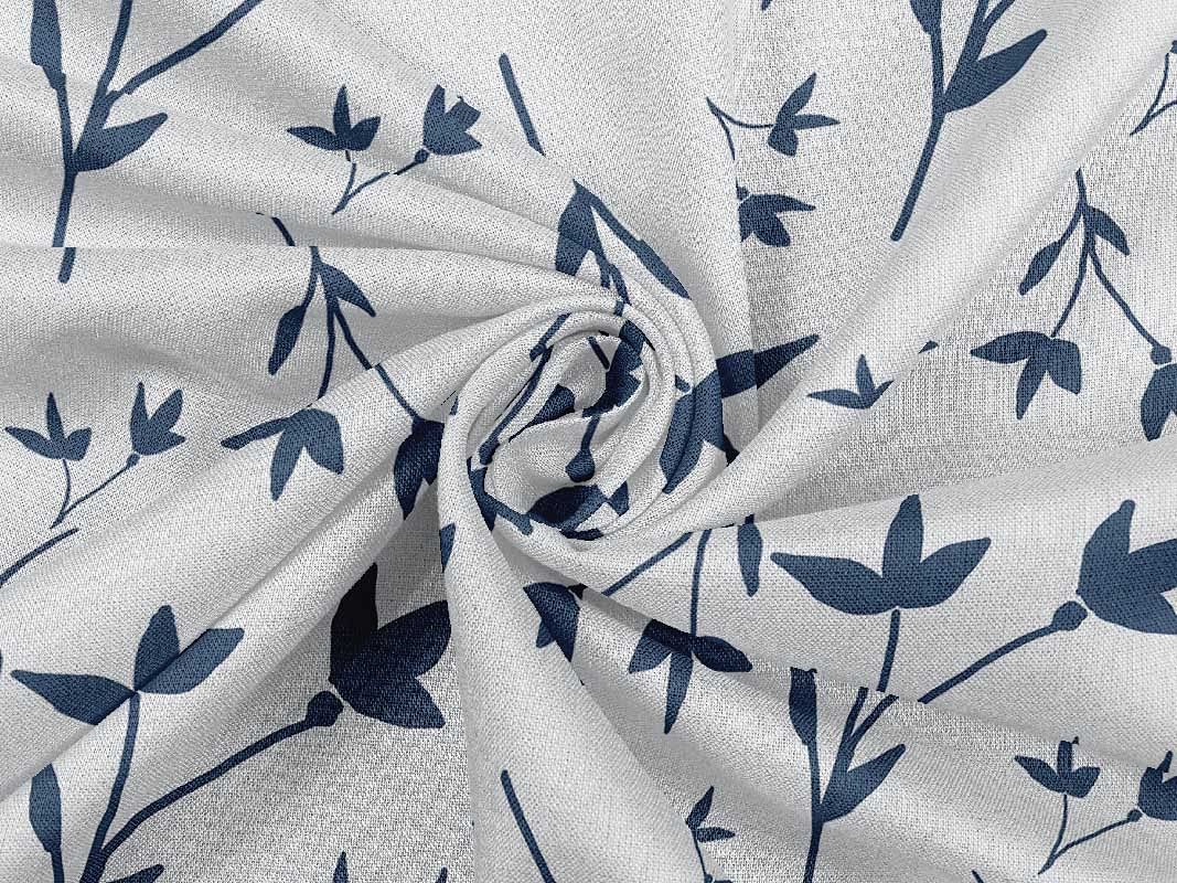 oneOone Rayon White Floral Printed Fabric by The Yard - 56 Inch Wide for DIY Clothing, Dresses, Skirts & Home Decor Sewing Projects | Soft & Breathable Material for Crafting