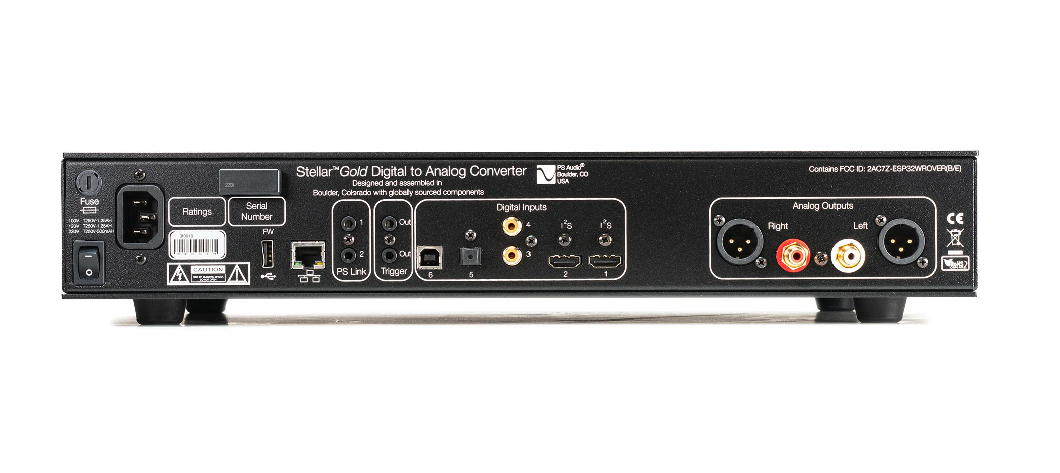 PS Audio StellarGold High-Resolution Digital-to-Analog Converter (DAC) - Audiophile Grade for Home Theater & Music Streaming Systems