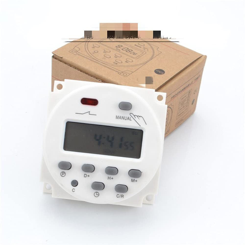 12V DC Digital LCD Programmable Timer Switch with Weekly Settings - Ideal for Home Automation, Lighting Control, and DIY Electronics Projects