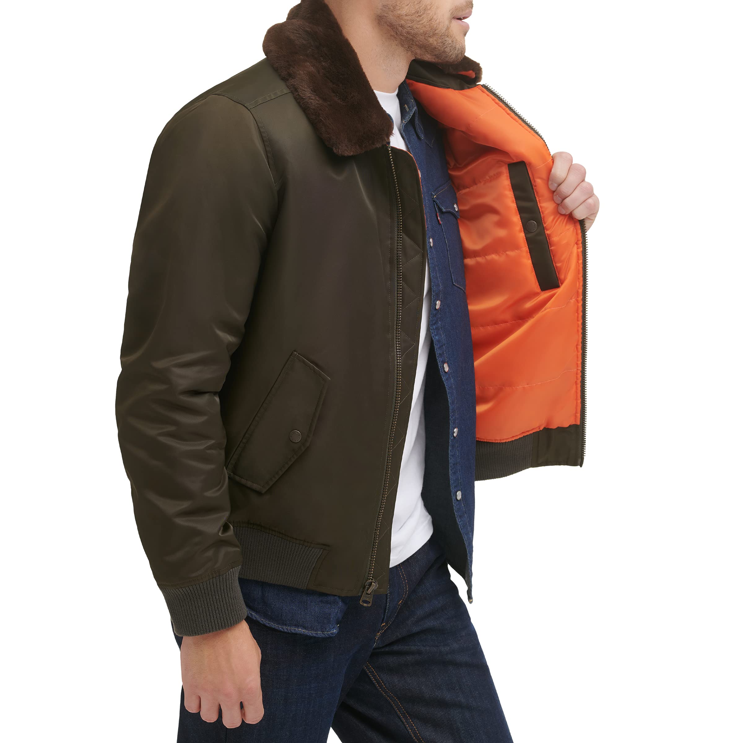 Levi's Men's MA-1 Flight Jacket - Classic Bomber Jacket for Men | Water-Resistant & Lightweight | Perfect for Casual Wear, Travel & Outdoor Adventures