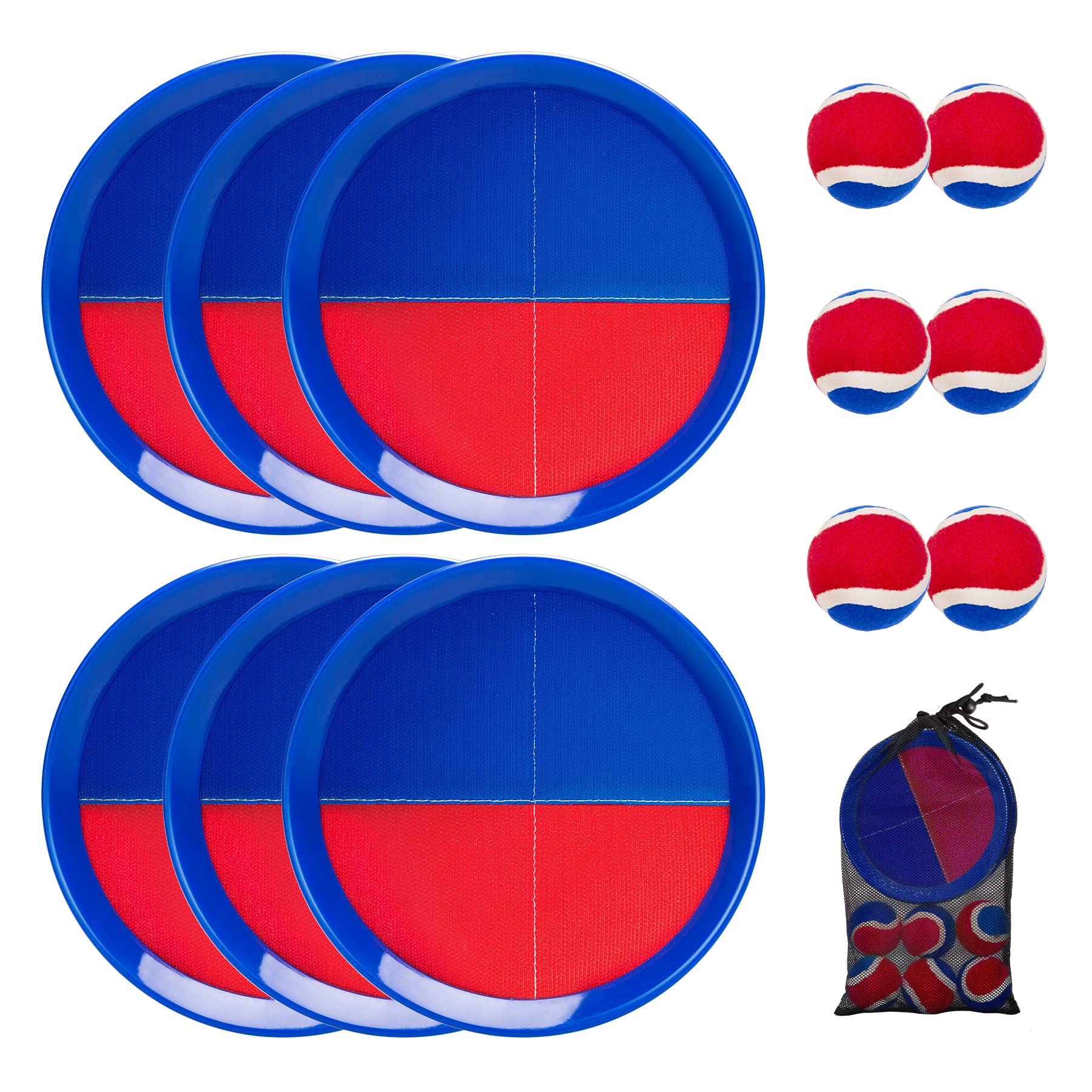 **U&C Planet Beach Toys for Kids Ages 4-8 - Outdoor Toss & Catch Ball Set with Paddles - Fun Family Yard, Lawn & Indoor Games for Kids & Adults - Perfect for Beach, Park, Backyard & Playtime**