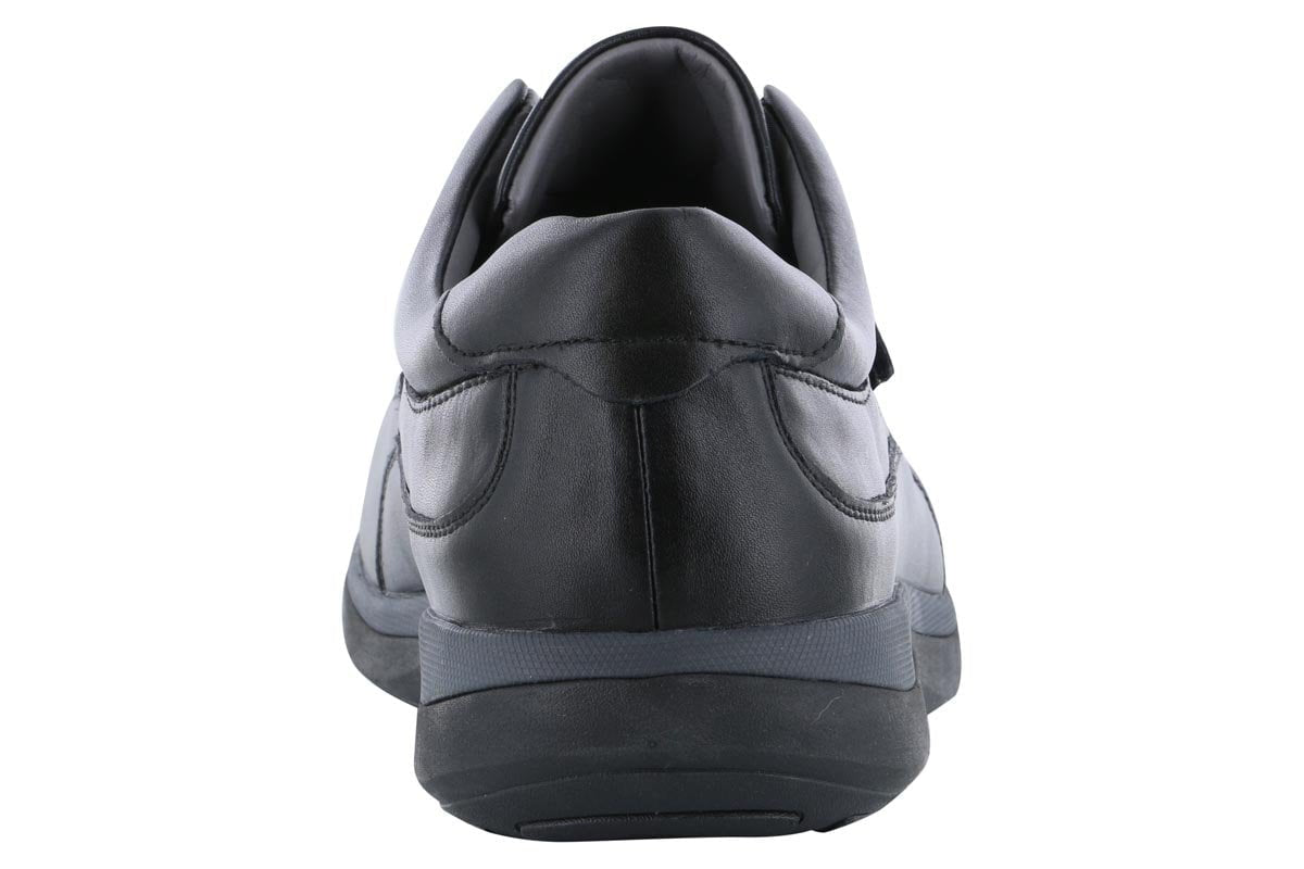 Propet Parker Velcro Walking Shoes for Men & Women - Comfortable Black Slip-On Sneakers for Walking, Travel & Casual Wear