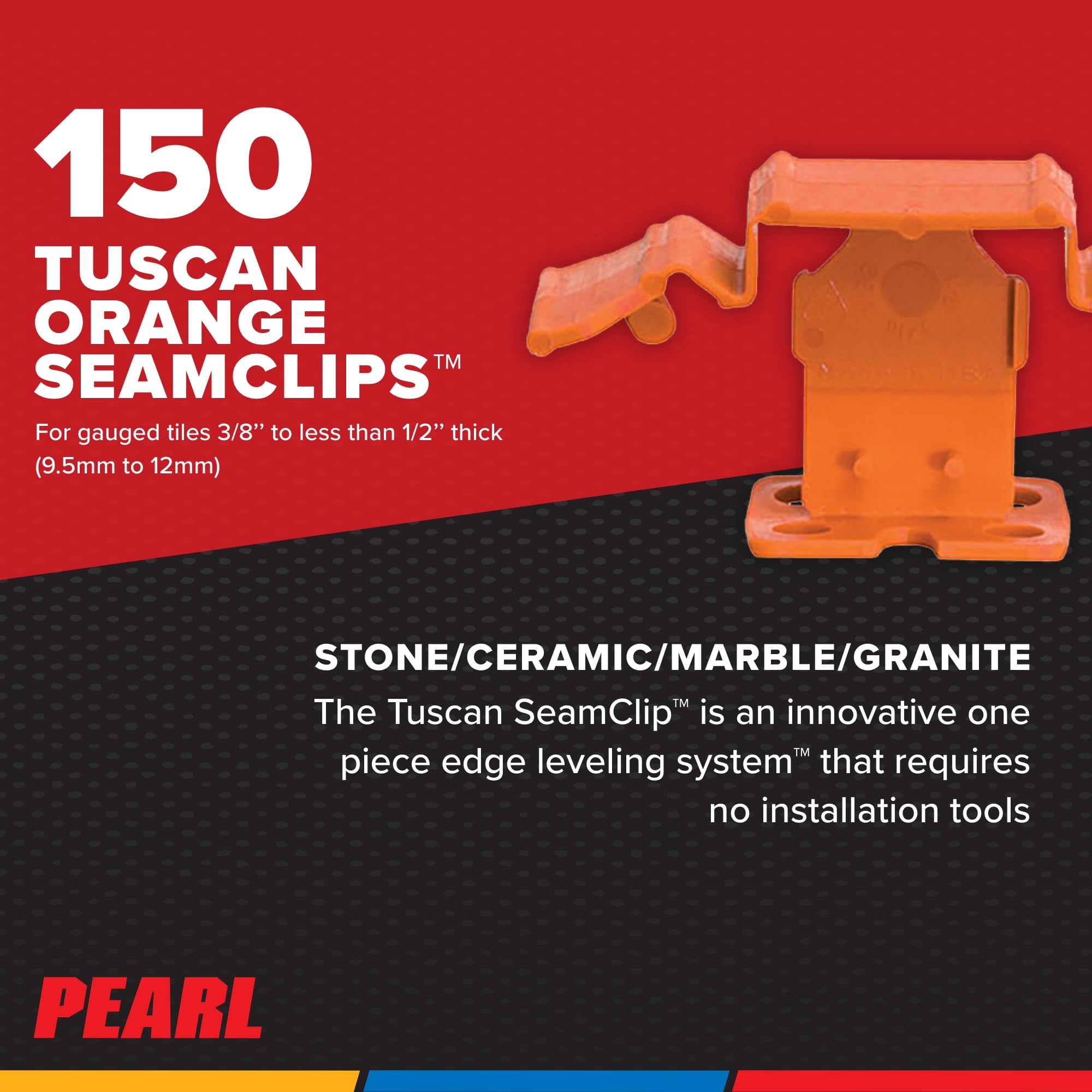 Pearl Tuscan Seamclip Truspace Orange 1/16