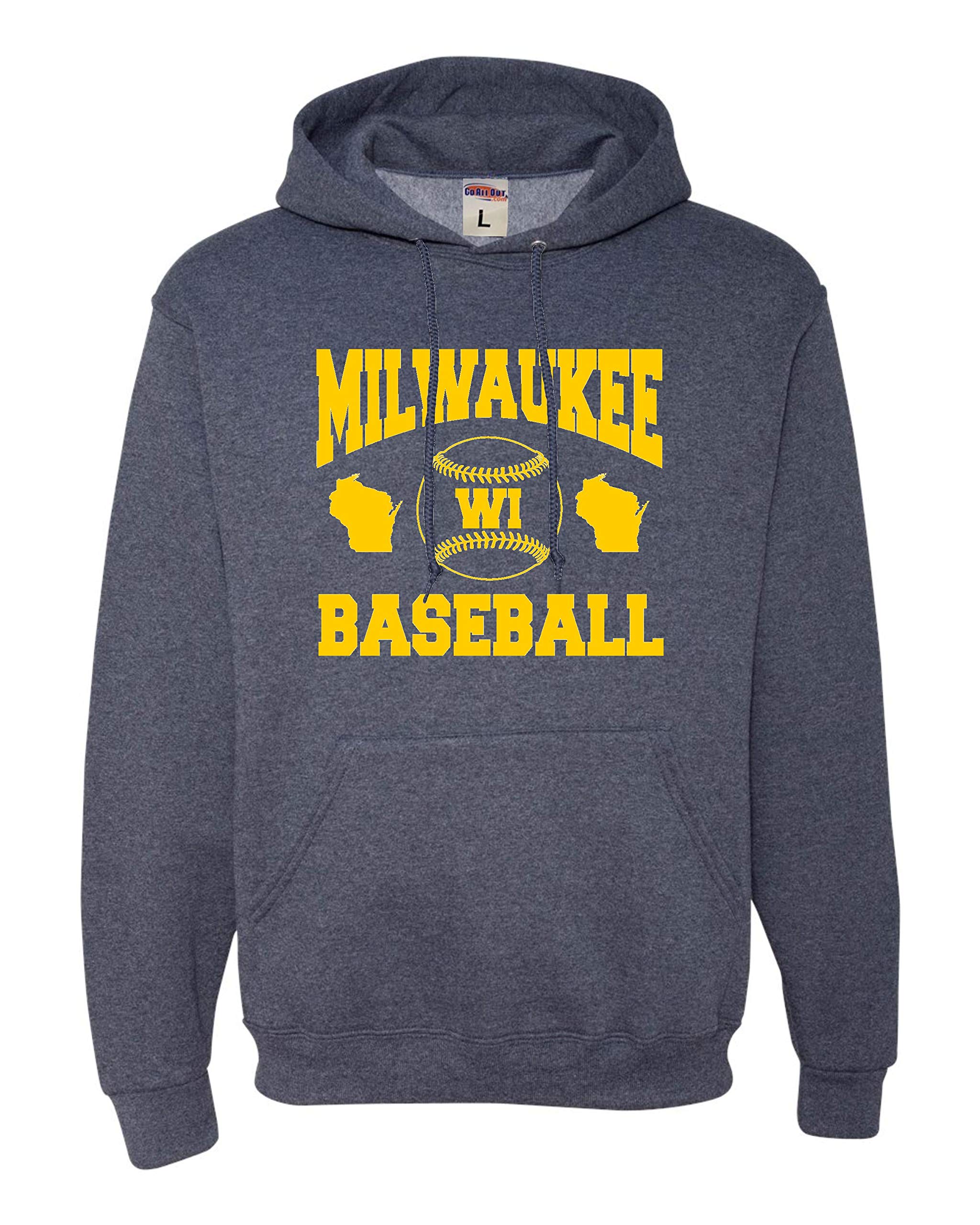 Milwaukee Wisconsin Baseball Hoodie for Men & Women - Go All Out Team Spirit Sweatshirt | Perfect for Game Day, Casual Wear & Fan Apparel