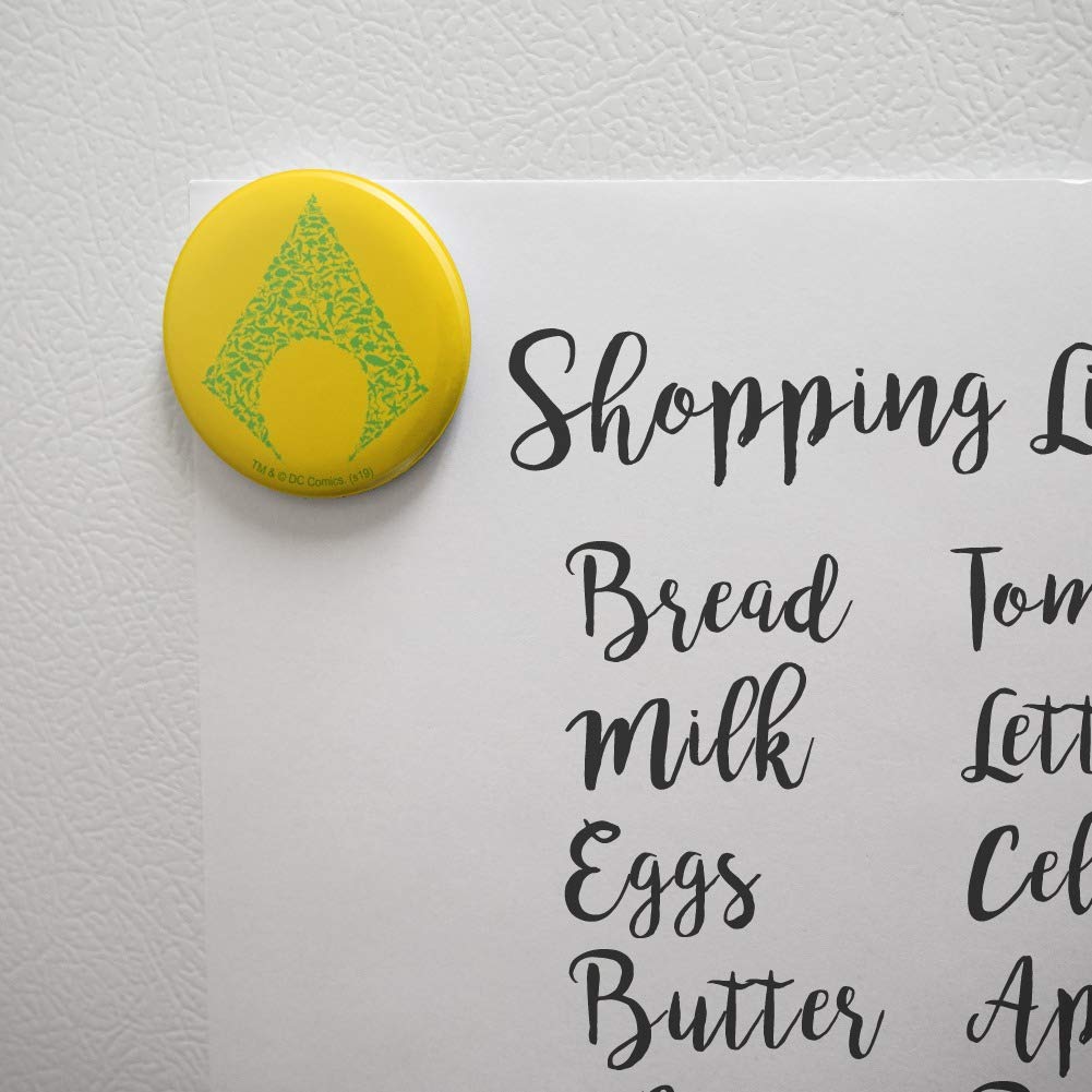 Aquaman Icons Logo Refrigerator Magnet - Strong Adhesive Kitchen Decor for Fridge, Locker & Office - Perfect for Superhero Fans & Collectors