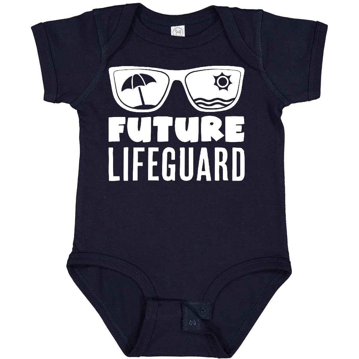 Inktastic Future Lifeguard Baby Bodysuit - Cute Sunglasses Graphic Onesie for Newborns & Infants - Perfect for Beach Days, Pool Parties & Summer Outfits