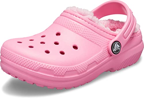 Crocs Toddler and Kids Classic Lined Clog - Warm Winter Shoes for Boys & Girls, Non-Slip Comfortable Indoor/Outdoor Play Shoes for School, Home, and Playground